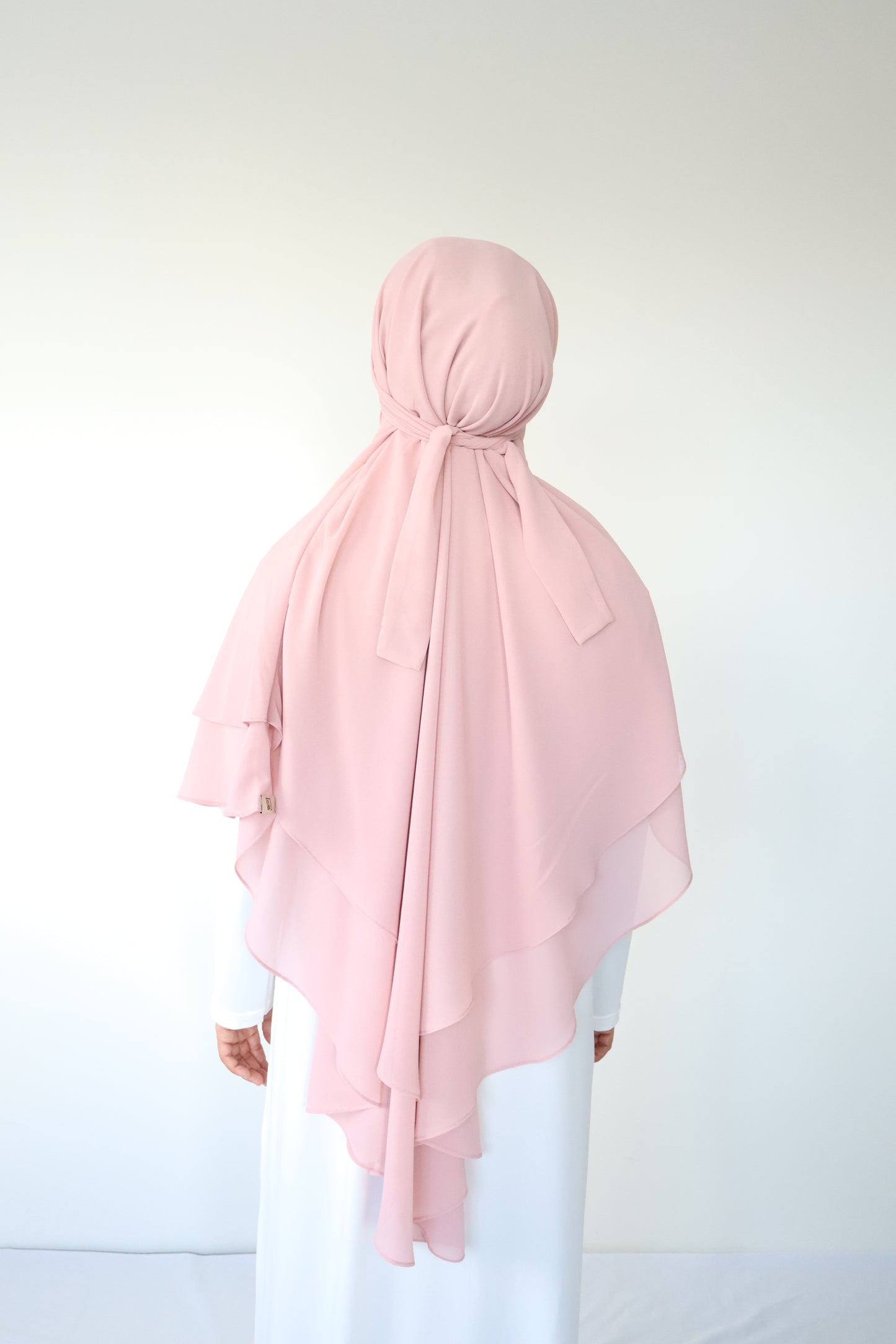 Kaylin Chiffon Khimar M - Pink Blush