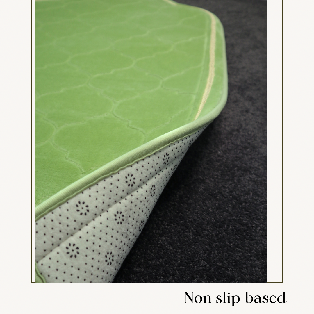 Luxe Prayer Mats Embroidered - Matcha