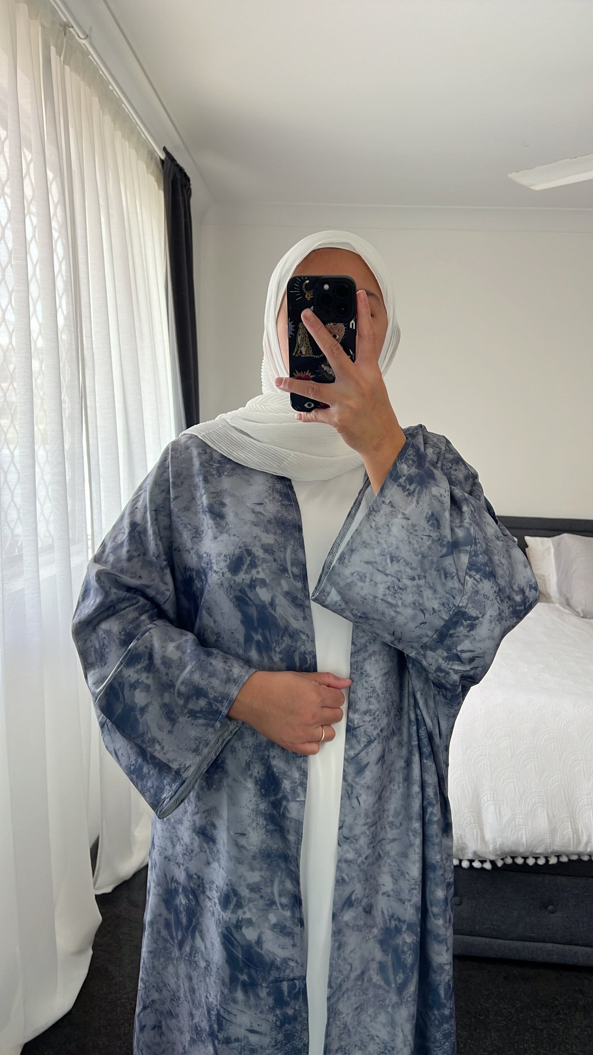 Inaya Abaya Set - Navy