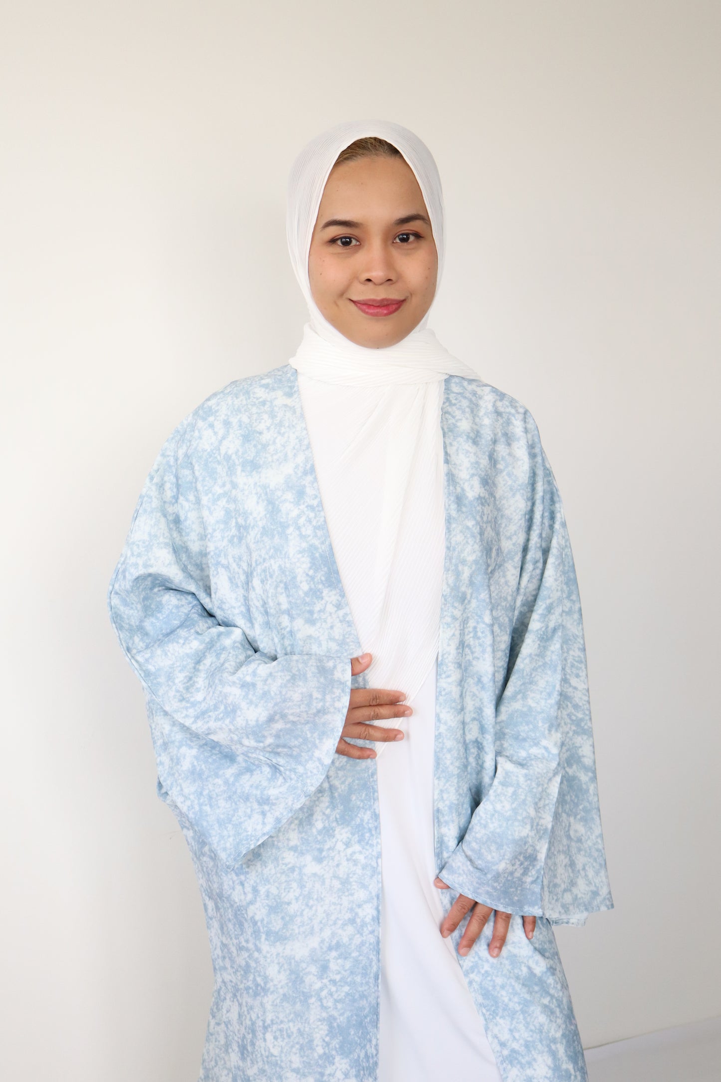 Inaya Abaya Set - Sky Blue