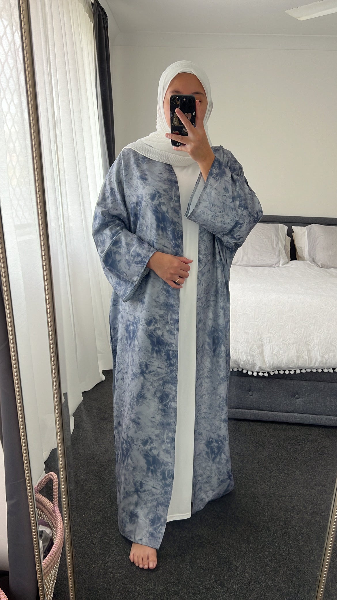 Inaya Abaya Set - Navy
