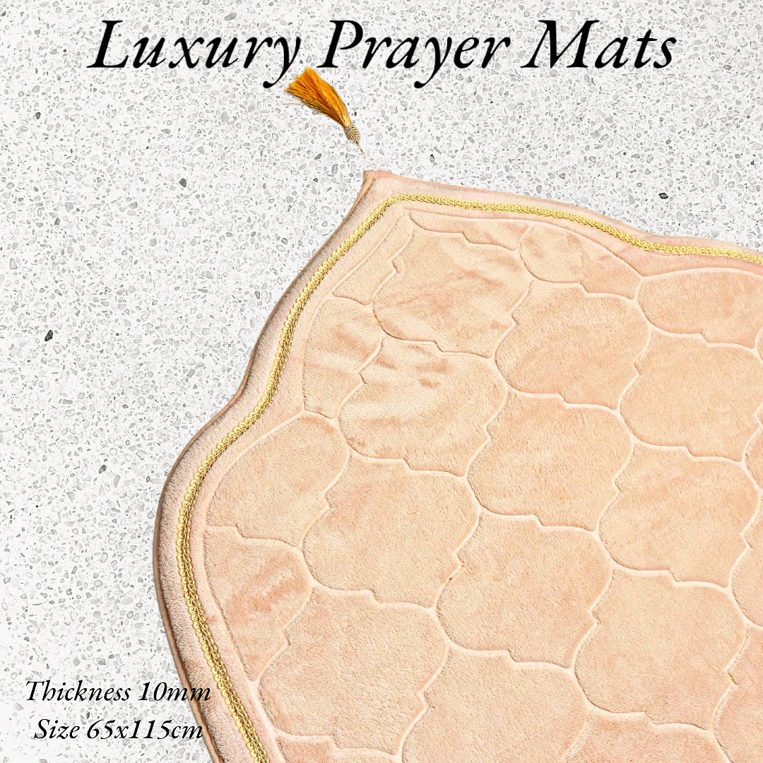 Luxe Prayer Mats Embroidered - Cream