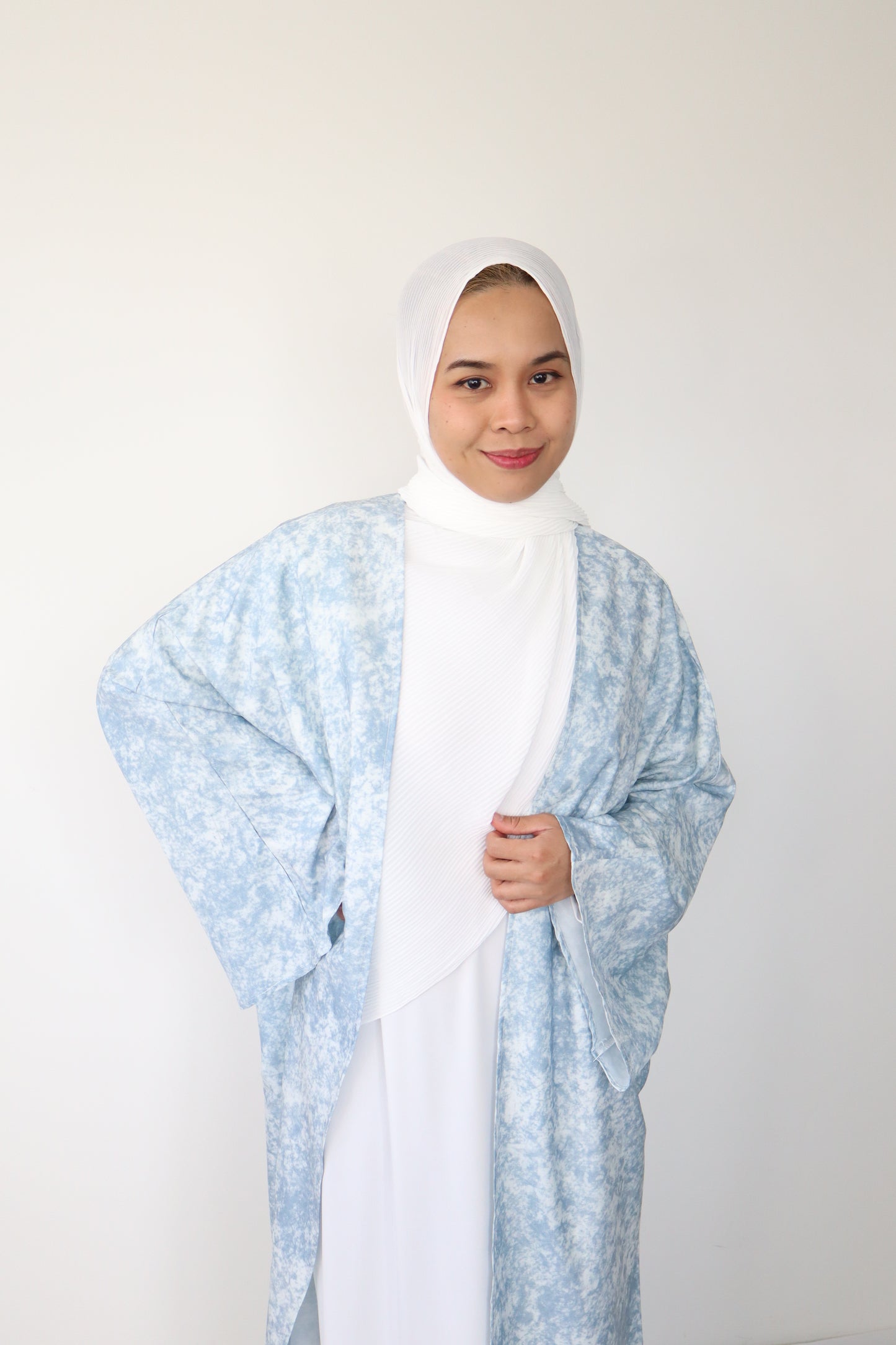Inaya Abaya Set - Sky Blue