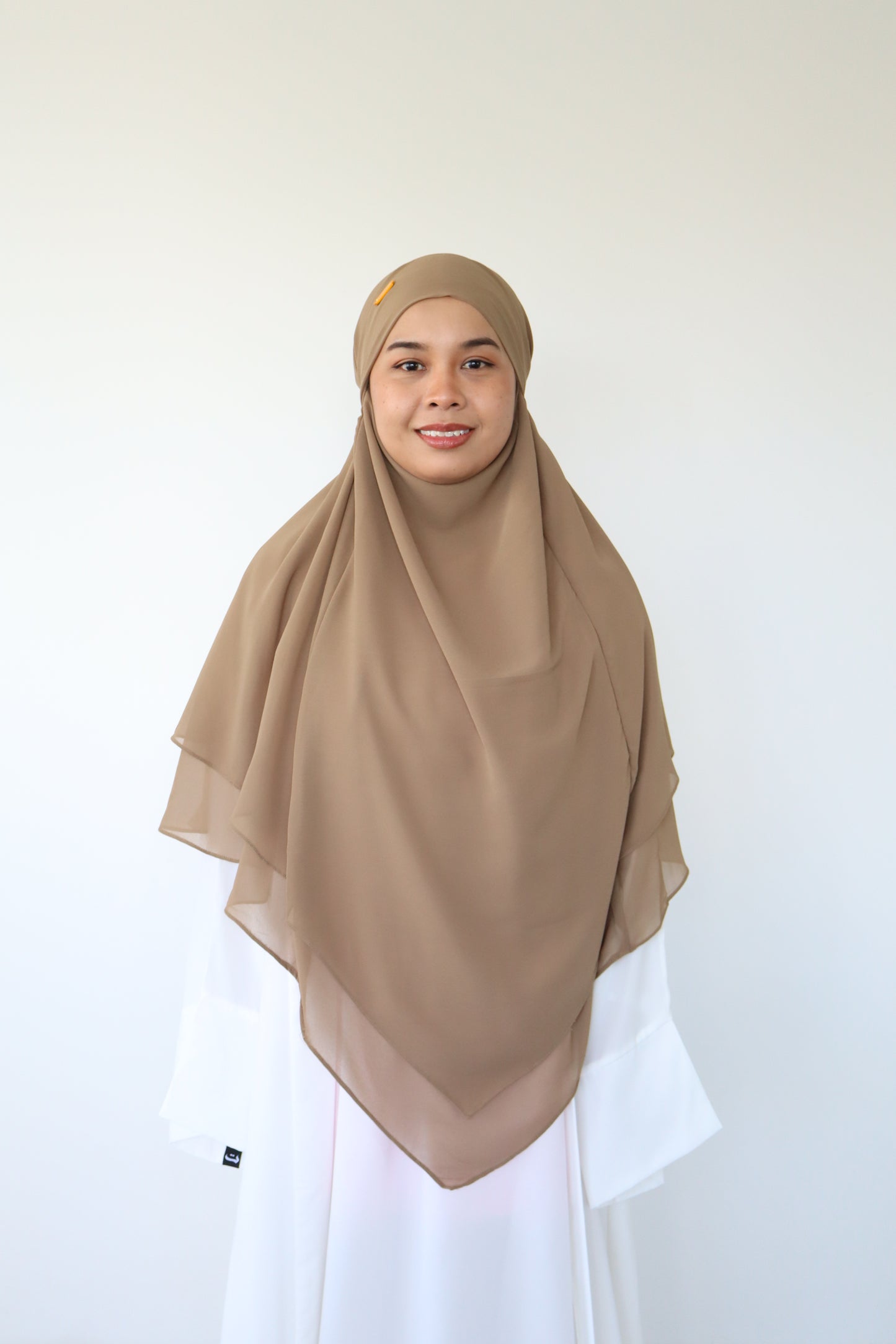 French Khimar Chiffon Tsurayya - Tiramisu