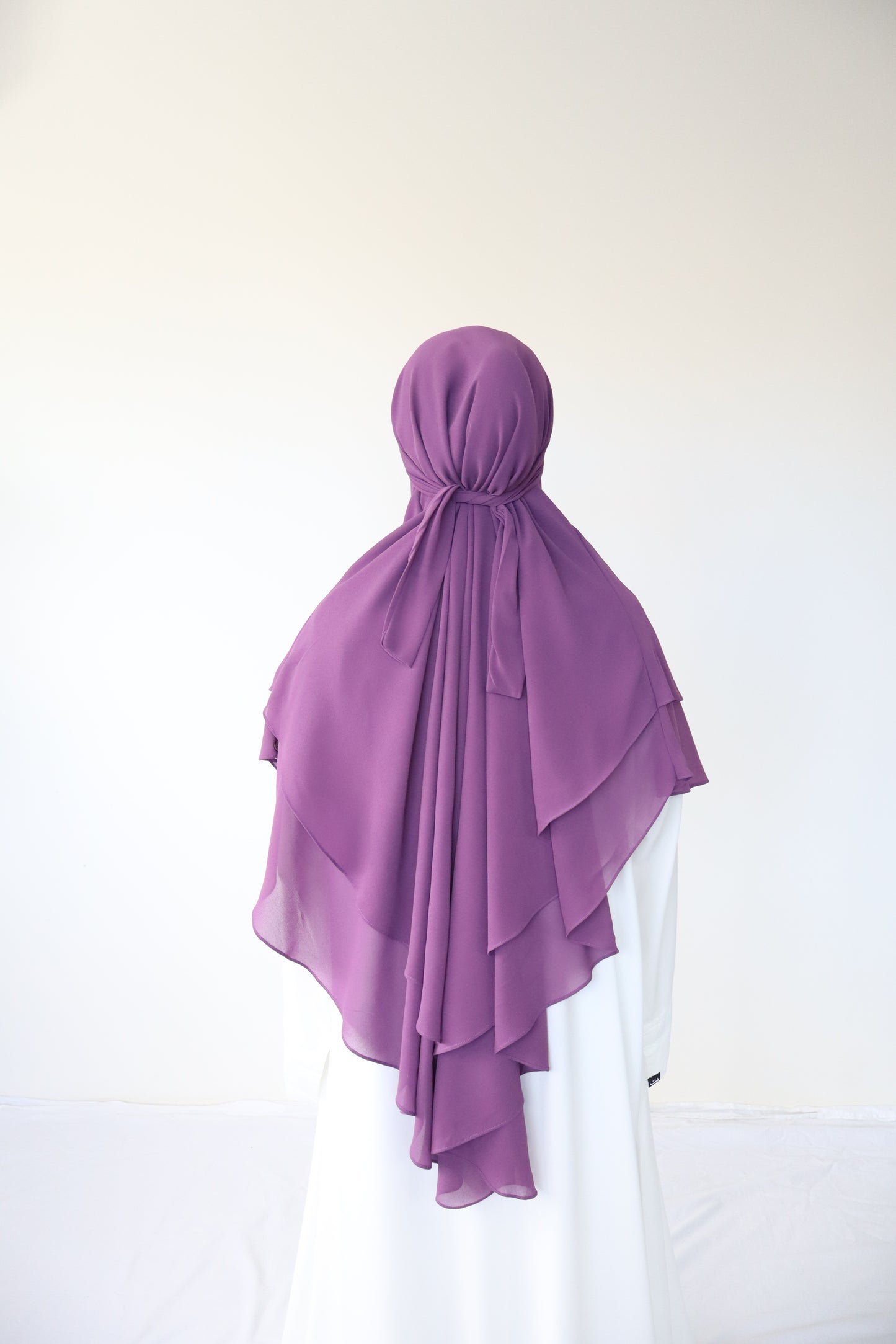 French Khimar Chiffon Tsurayya - Violet