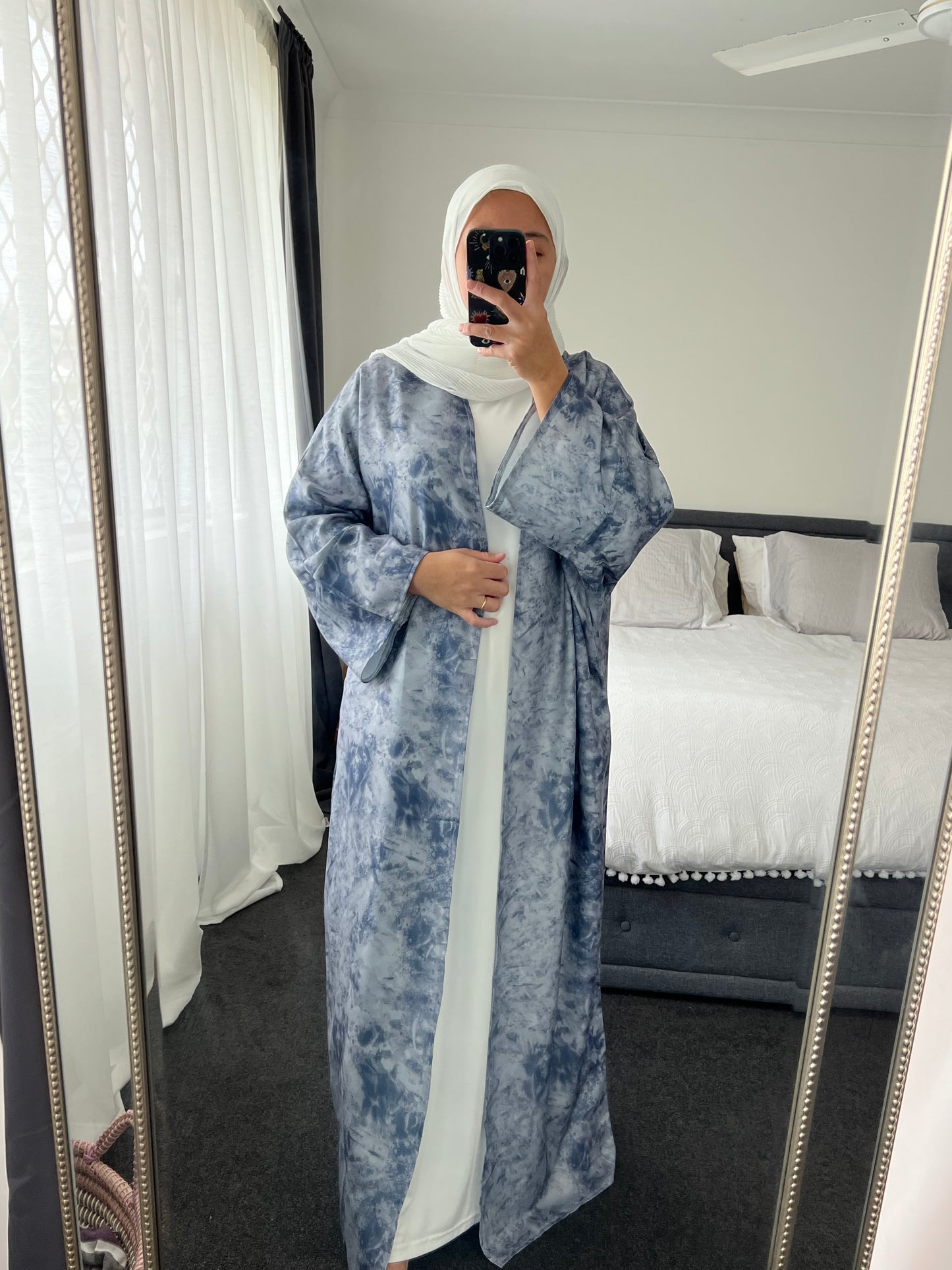 Inaya Abaya Set - Navy