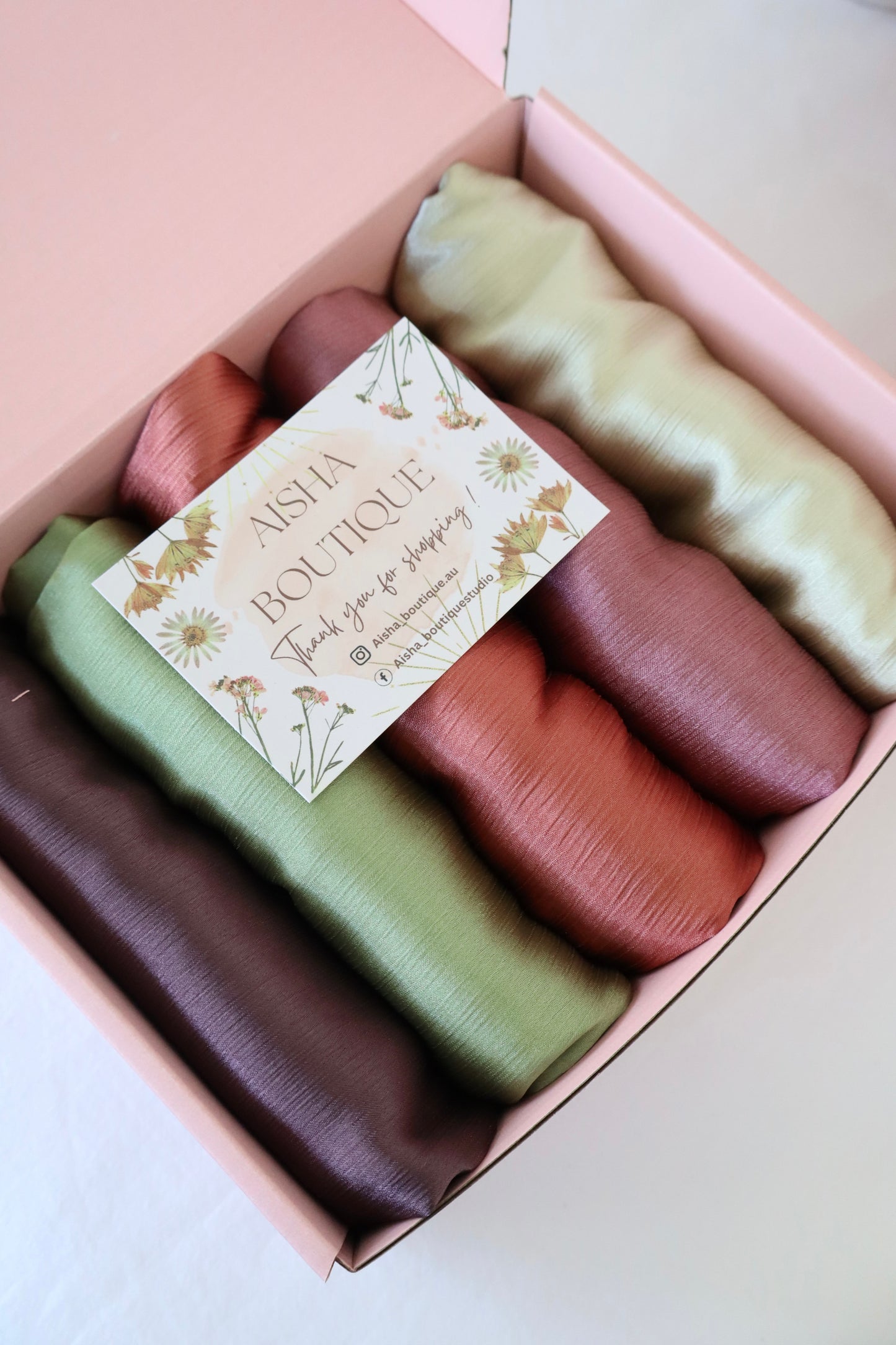 Hijab Gift set - Textured Silk Cradenza