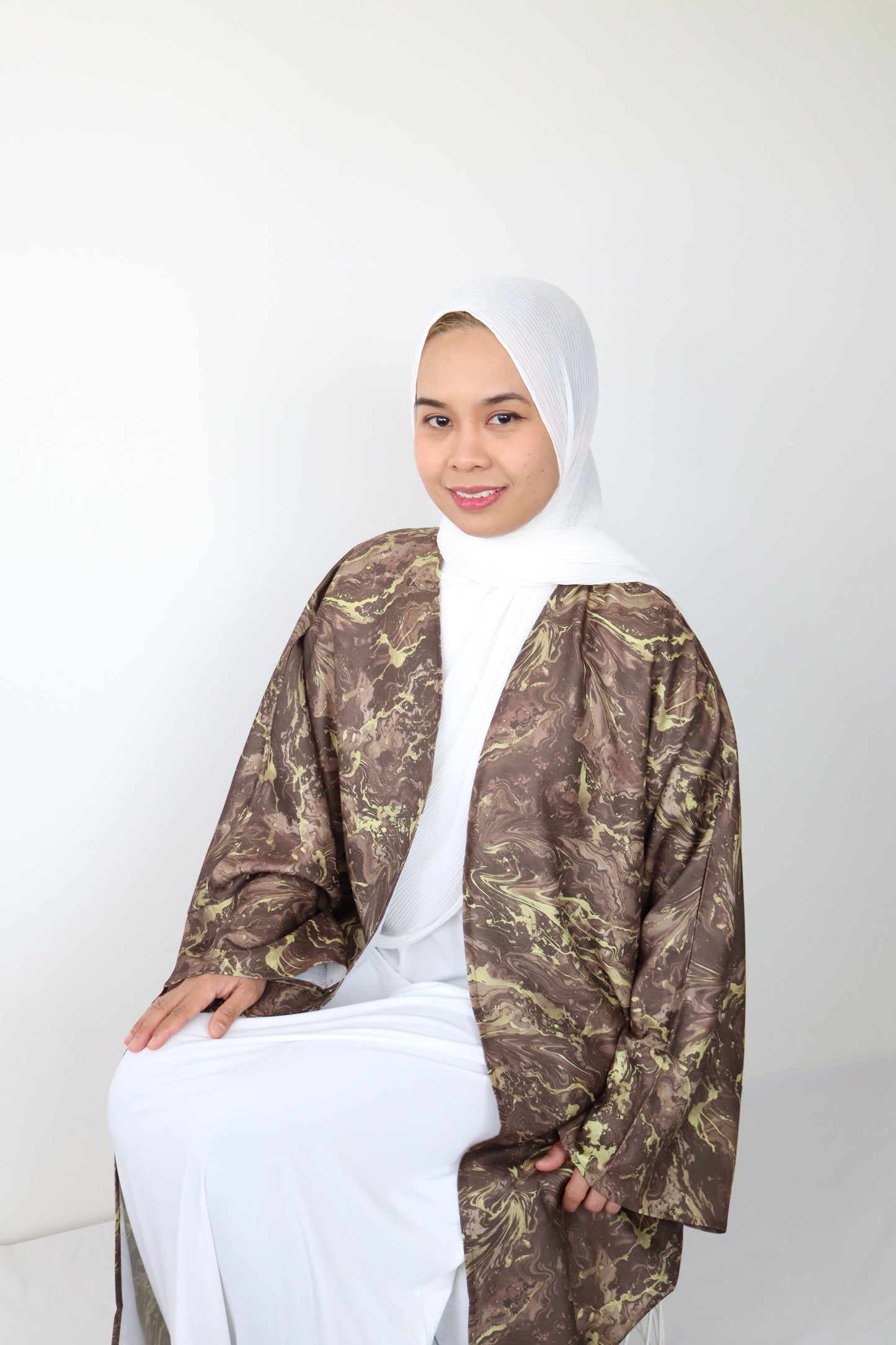 Inaya Abaya Set - Brown