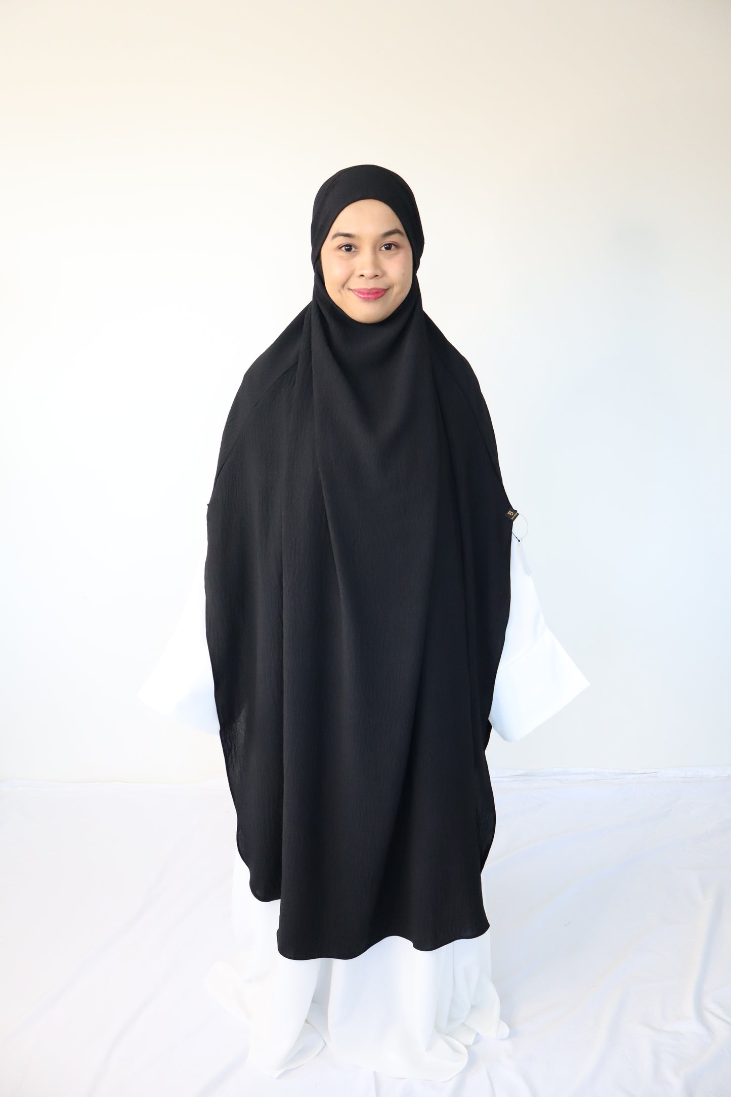 XL Khimar crepe - Black