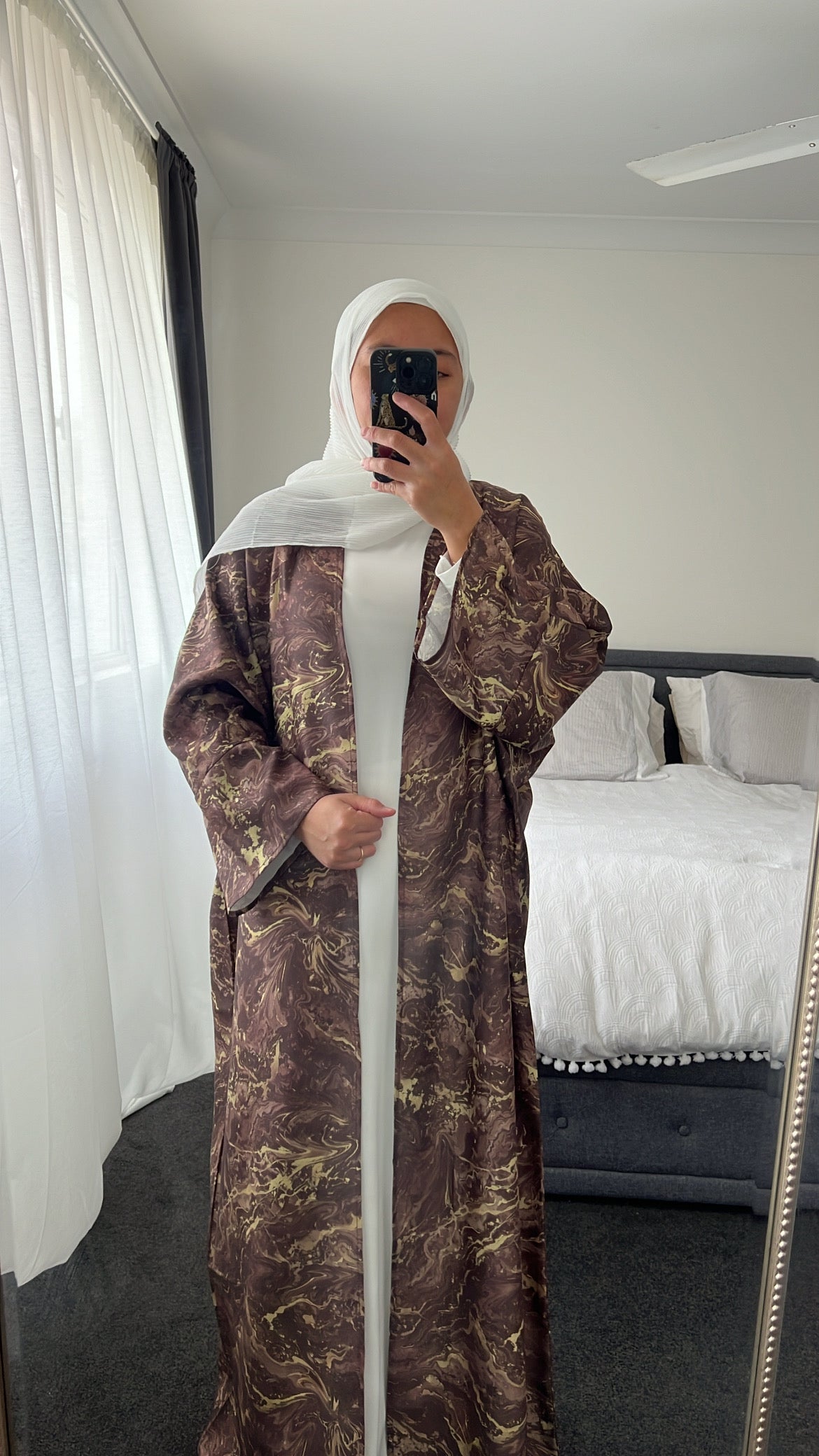 Inaya Abaya Set - Brown