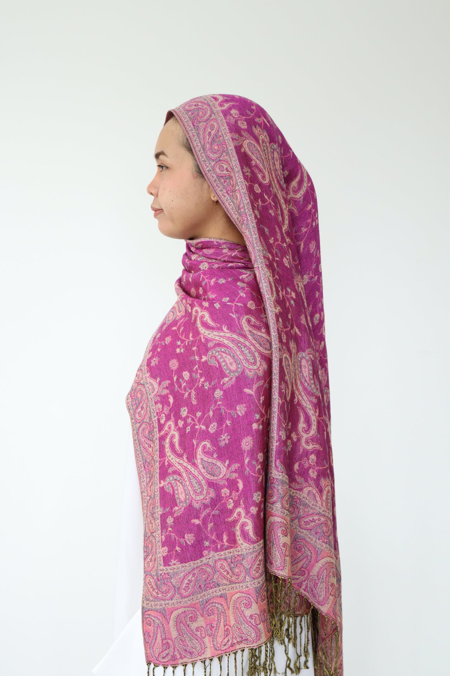 Pashmina Hijab - Plum