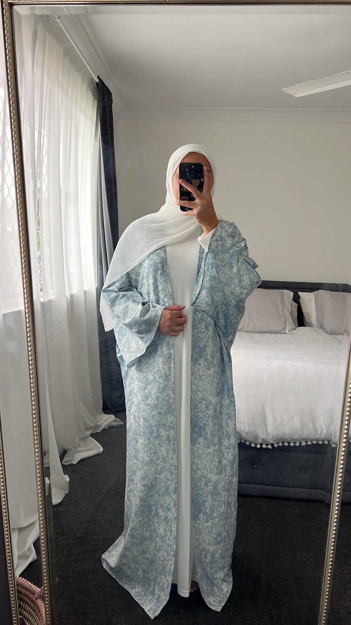 Inaya Abaya Set - Sky Blue