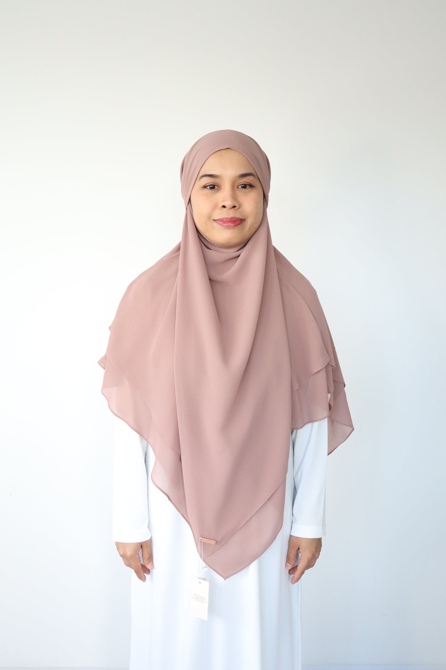 Kaylin Chiffon Khimar M - Mocca