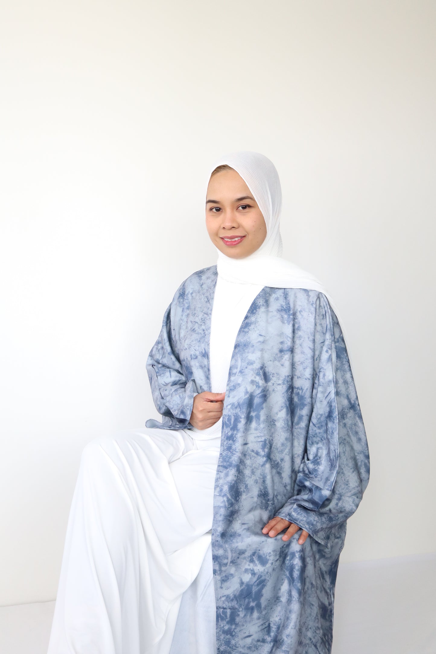 Inaya Abaya Set - Navy