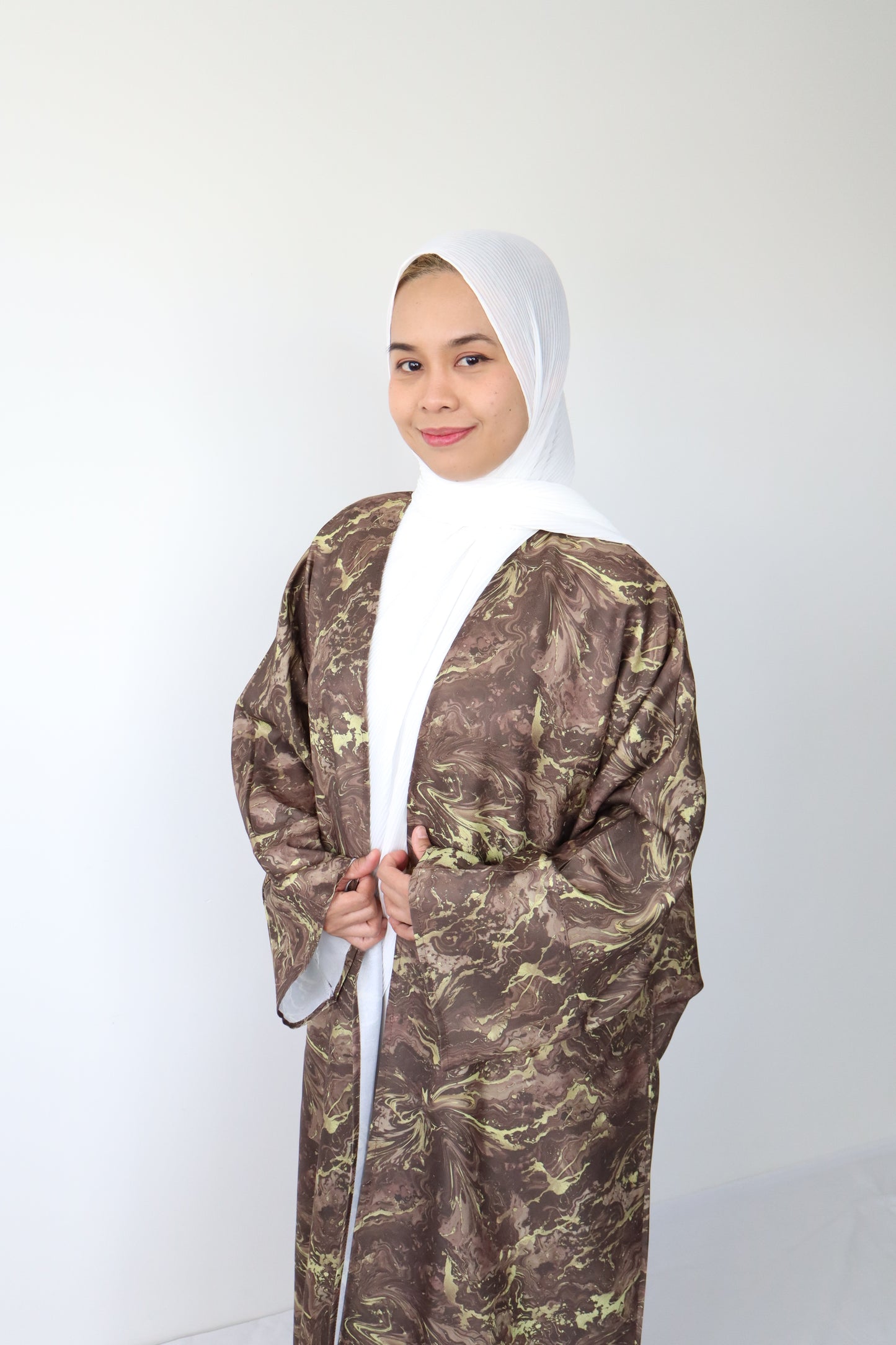 Inaya Abaya Set - Brown