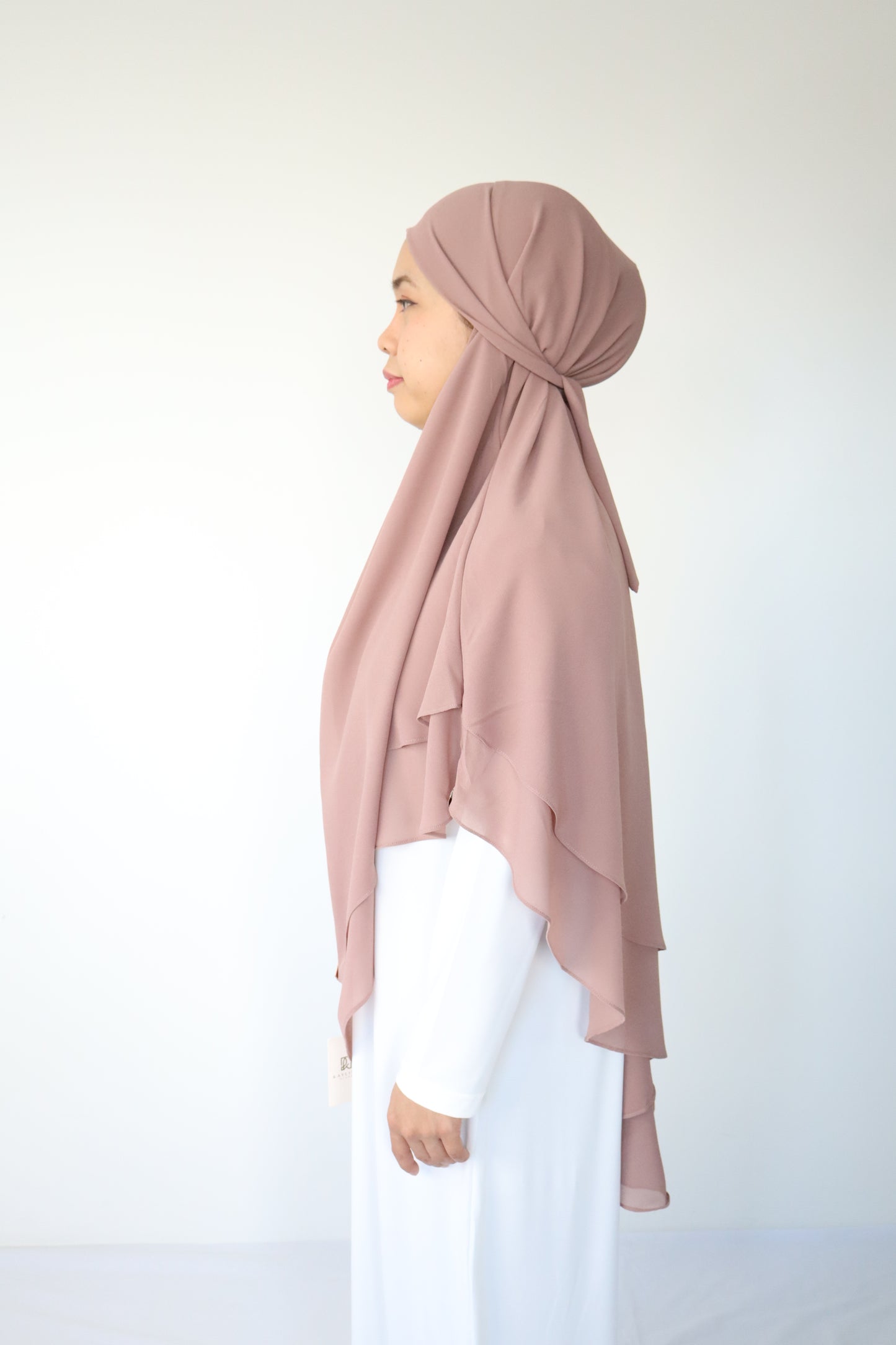 Kaylin Chiffon Khimar M - Mocca
