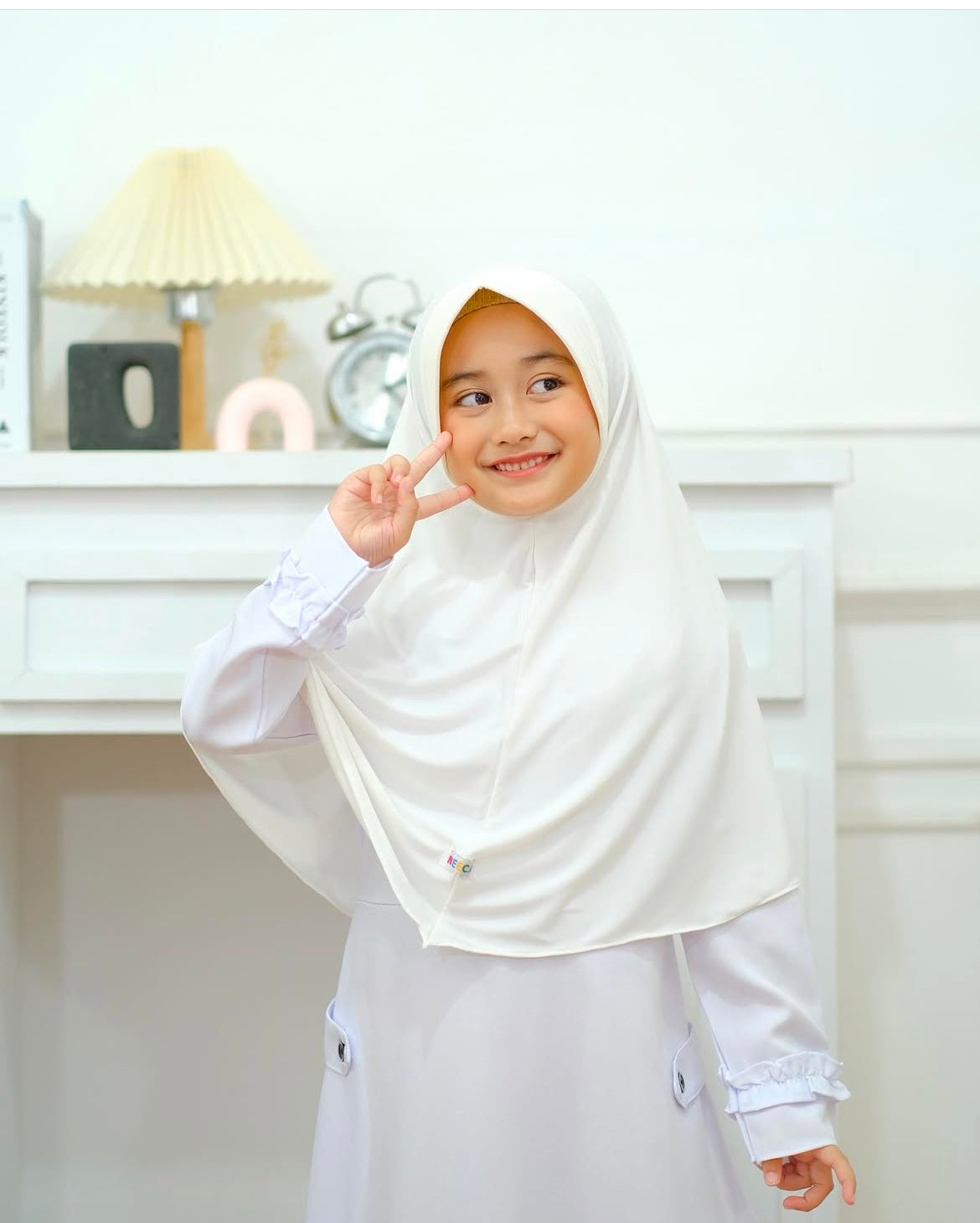 Kids Slip on hijab 5-12 years old