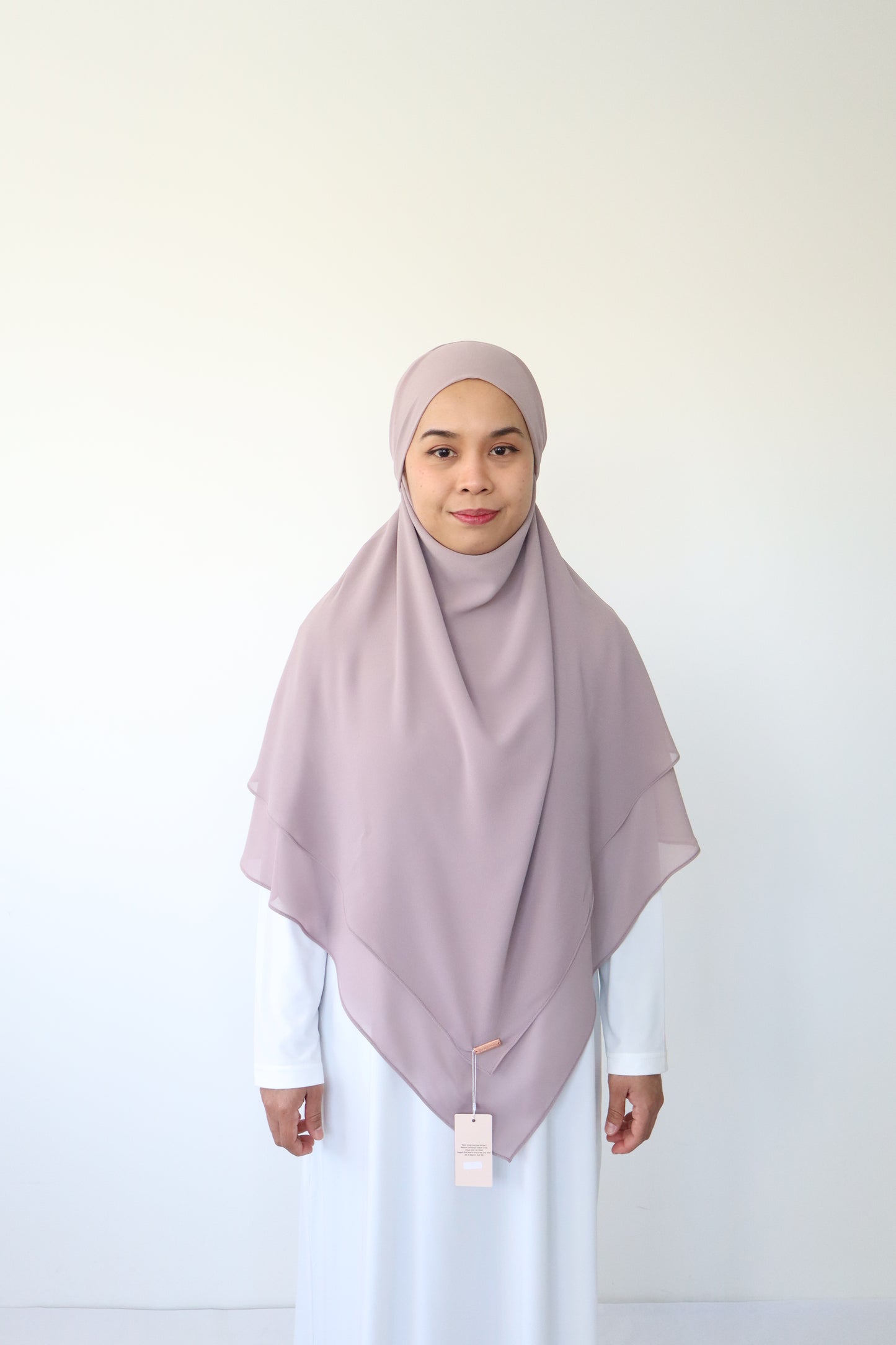 Kaylin Chiffon Khimar M - Simply Taupe