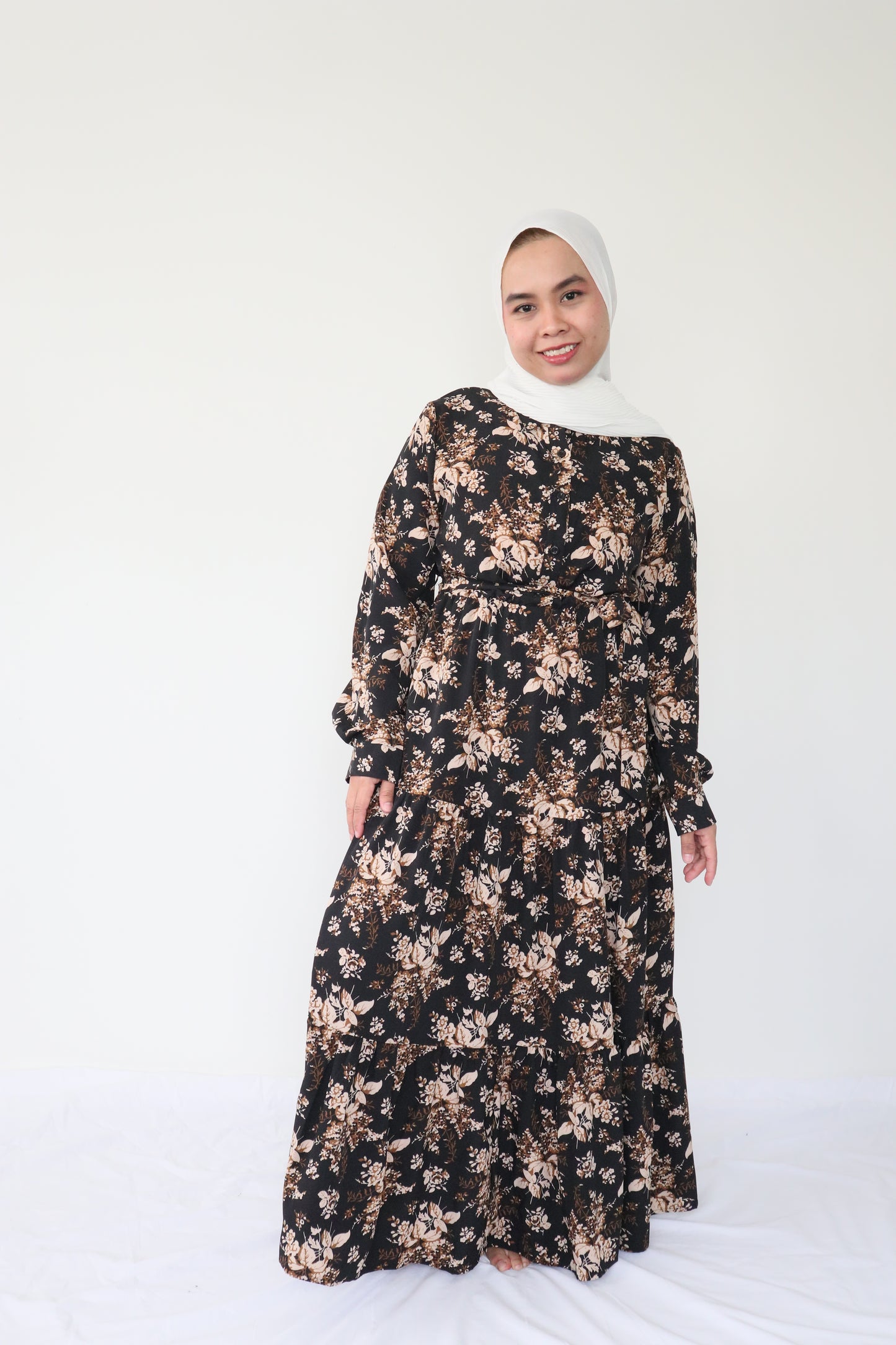 Floral Ruffle Maxi Dress