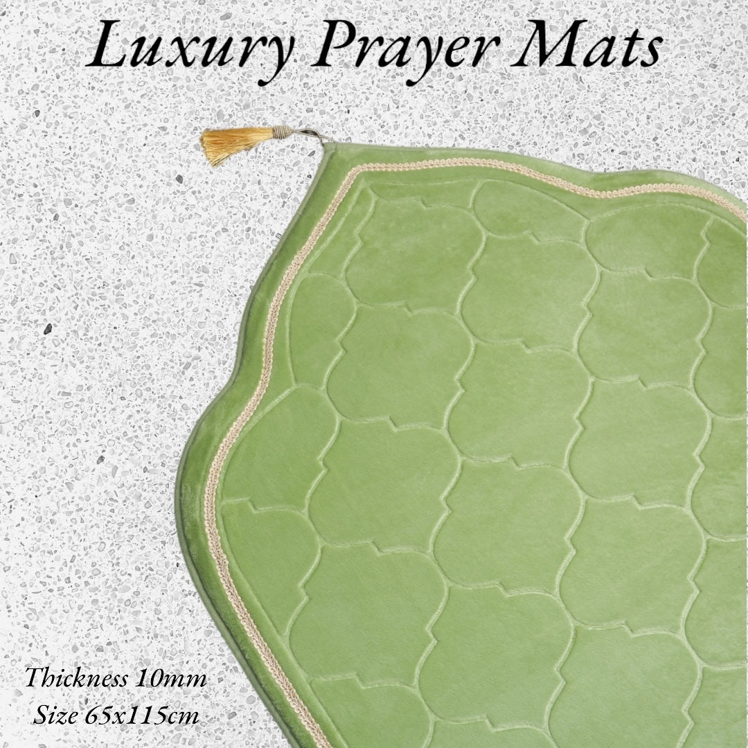 Luxe Prayer Mats Embroidered - Matcha