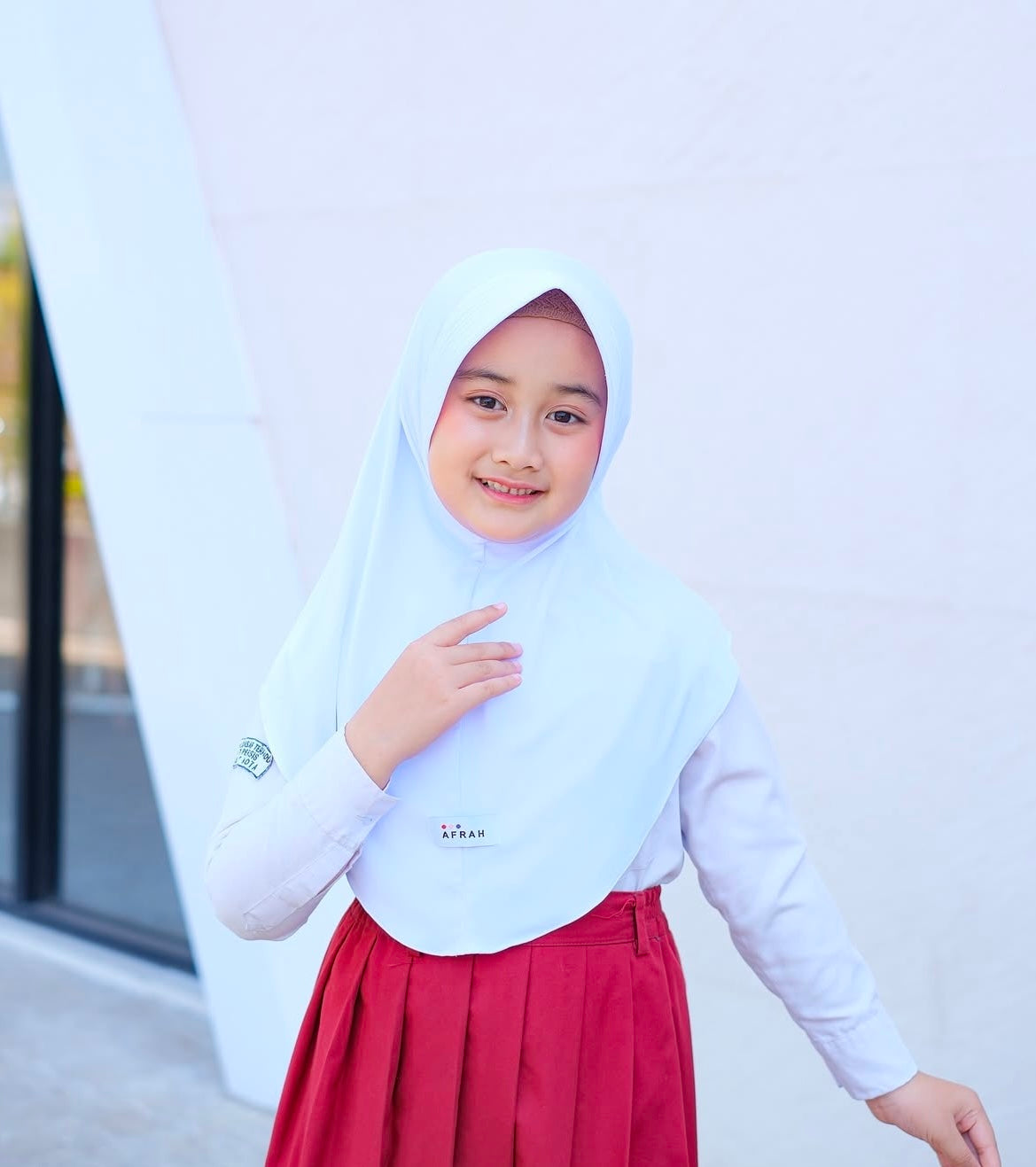 Kids Slip on hijab 5-12 years old