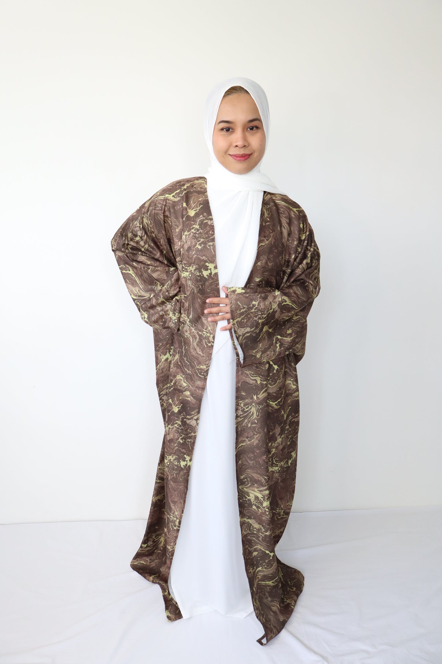 Inaya Abaya Set - Brown