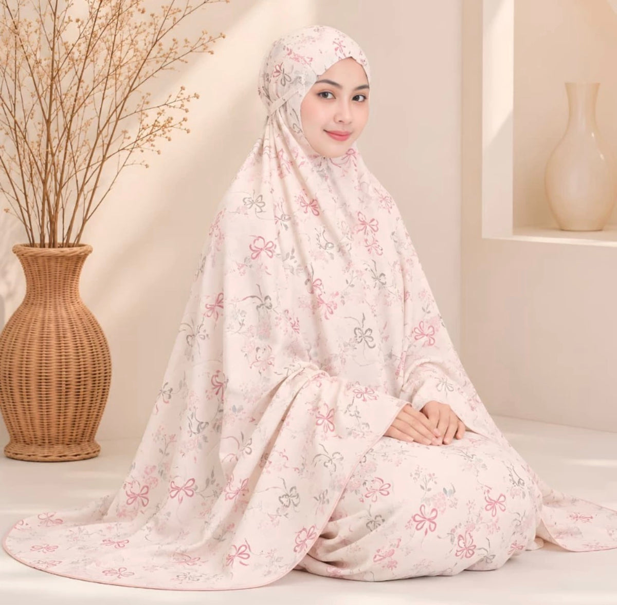 Travel Prayer Clothes - Cotton Flowers Pattern