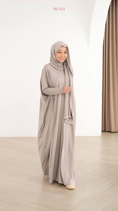 Humaira Abaya Set with Hijab - Beige