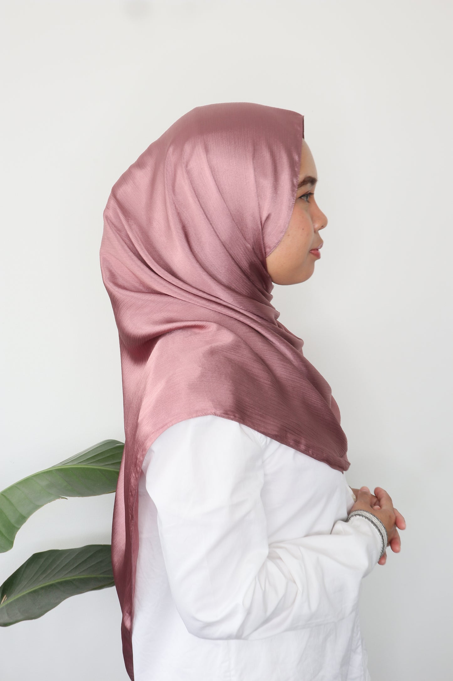 Textured Silk Luxe Hijab - Silk Cradenza