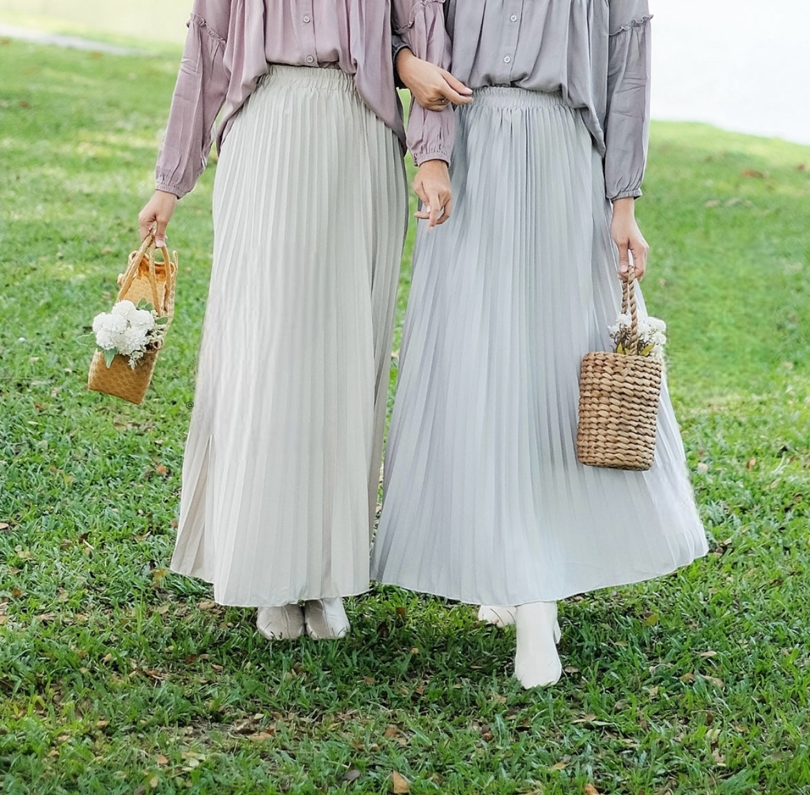 A-Line Pleated Skirt