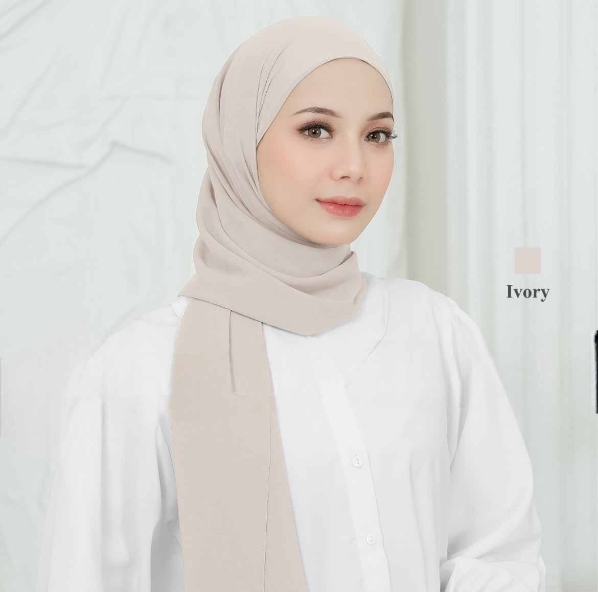 Chiffon Hijan - Natural soft colour collections