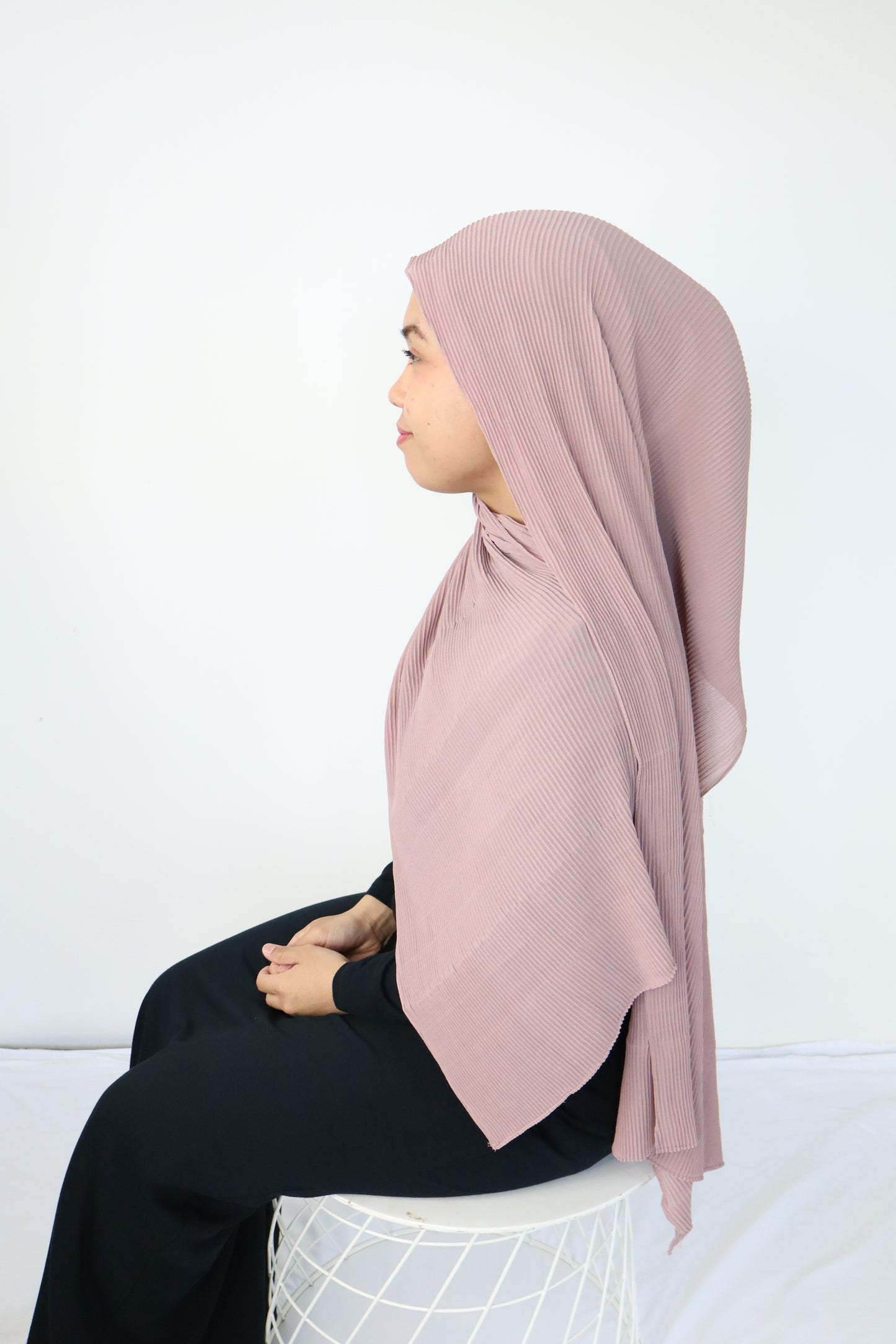 Chiffon Pleated Hijab / Scarf - 9 Cheerup colour collections