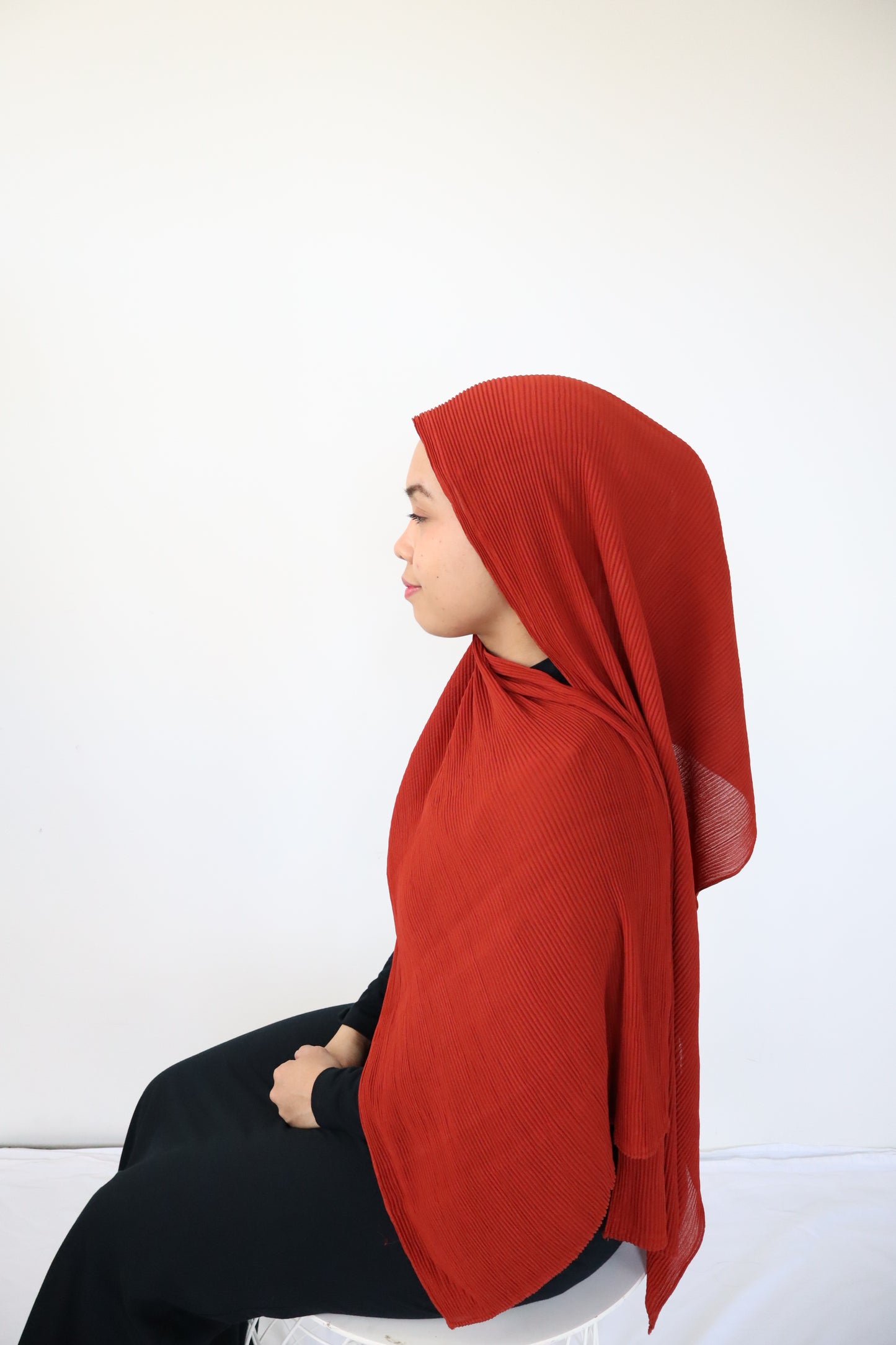 Chiffon Pleated Hijab / Scarf - 9 Cheerup colour collections