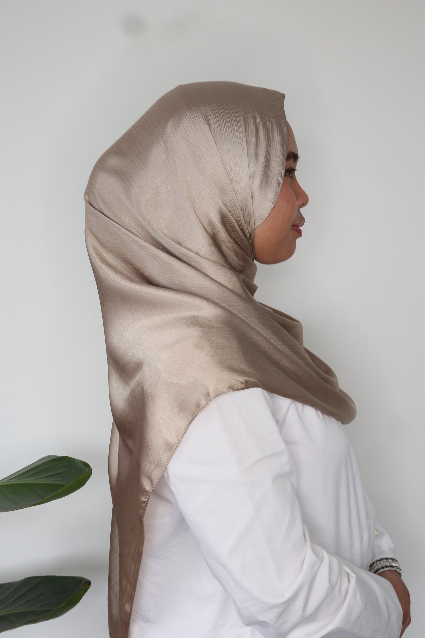 Textured Silk Luxe Hijab - Silk Cradenza