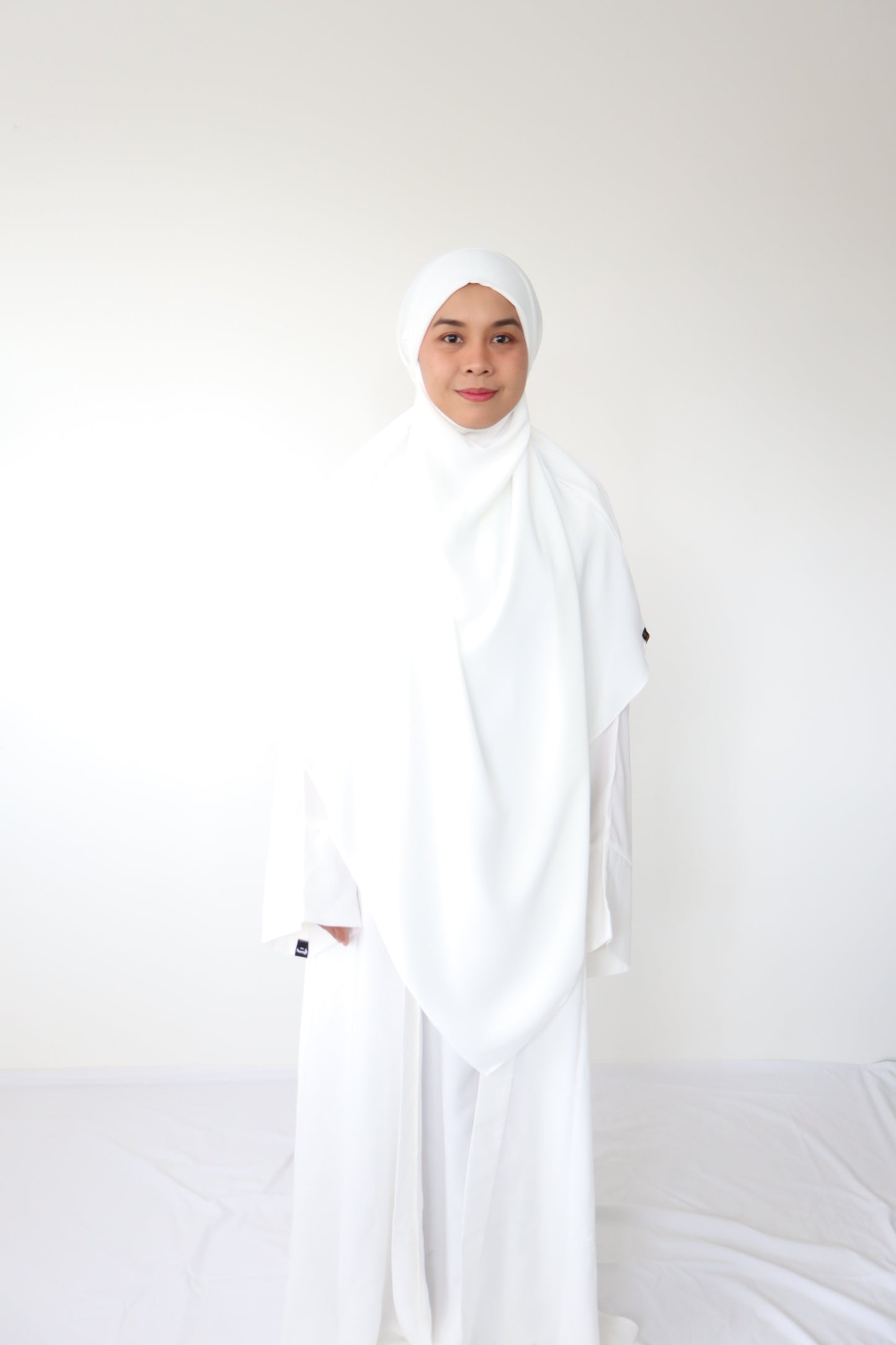 Khimar Mecca Anti UV - White