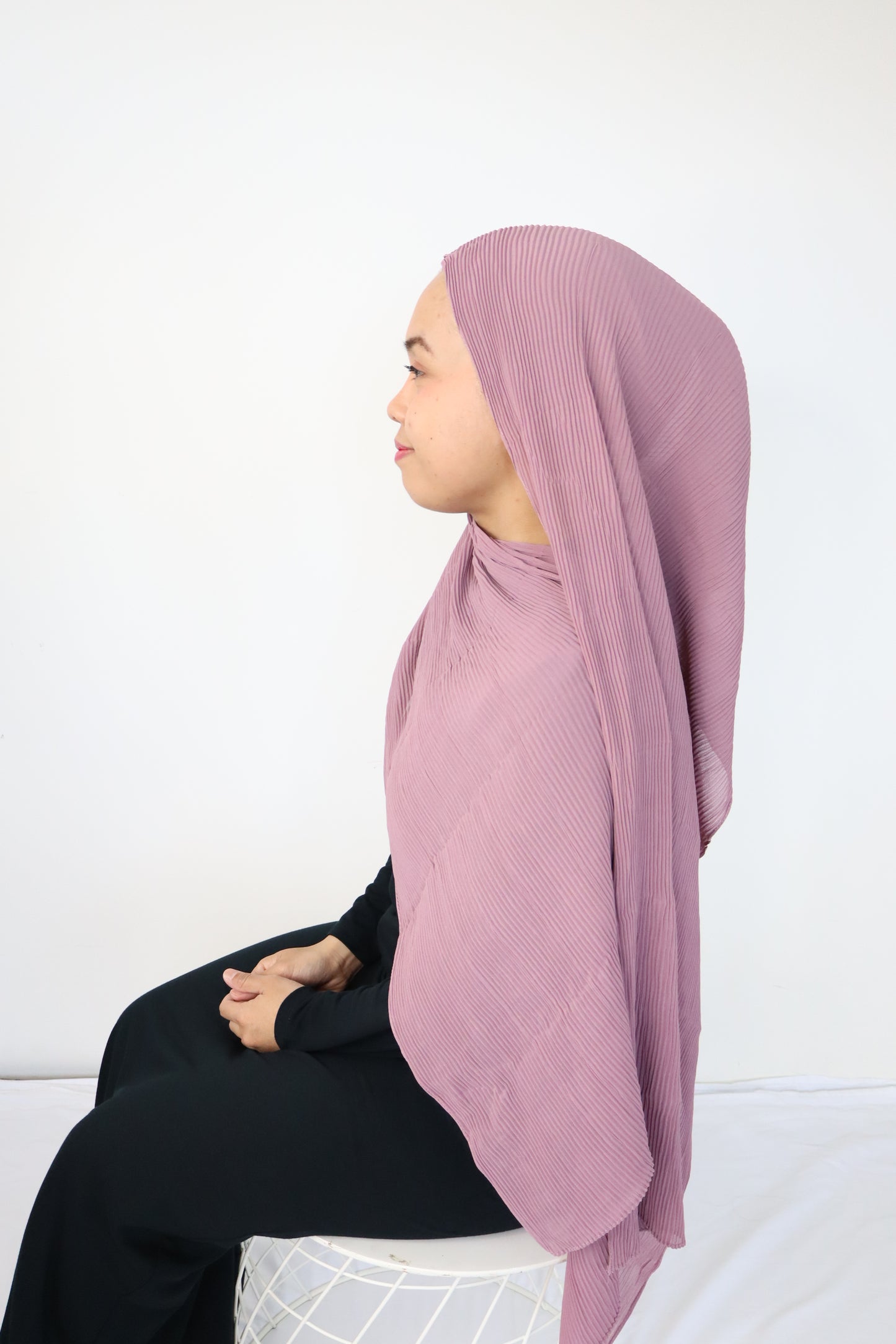 Chiffon Pleated Hijab / Scarf - 9 Cheerup colour collections