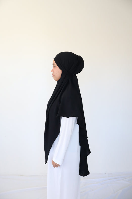 Khimar crepes - Black