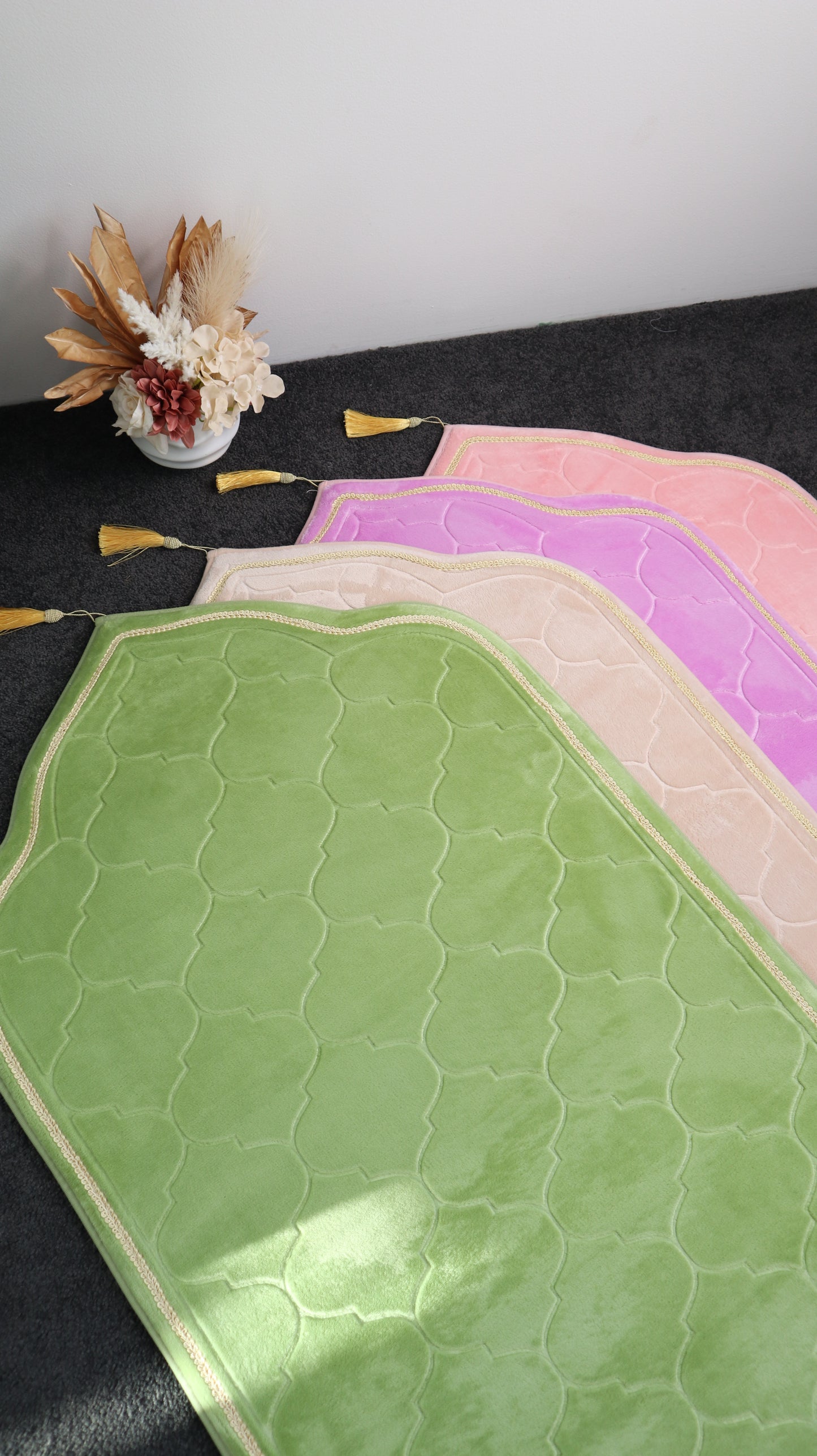 Luxury Prayer Mats Embroidered - Matcha