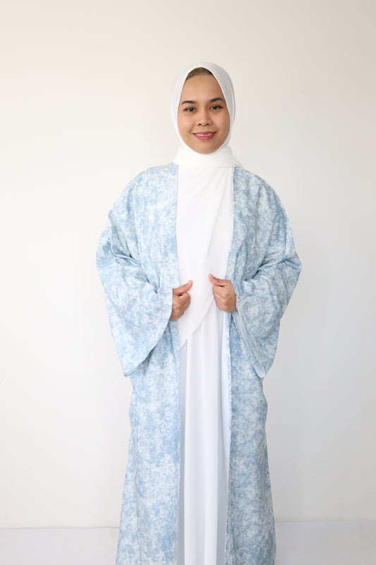 Inaya Abaya Outer - Sky Blue