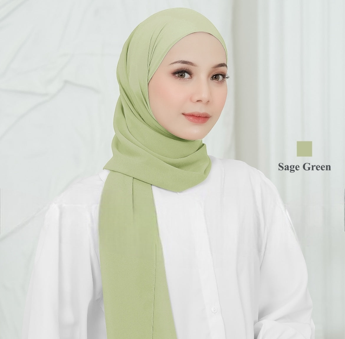 Chiffon Hijan - Natural soft colour collections