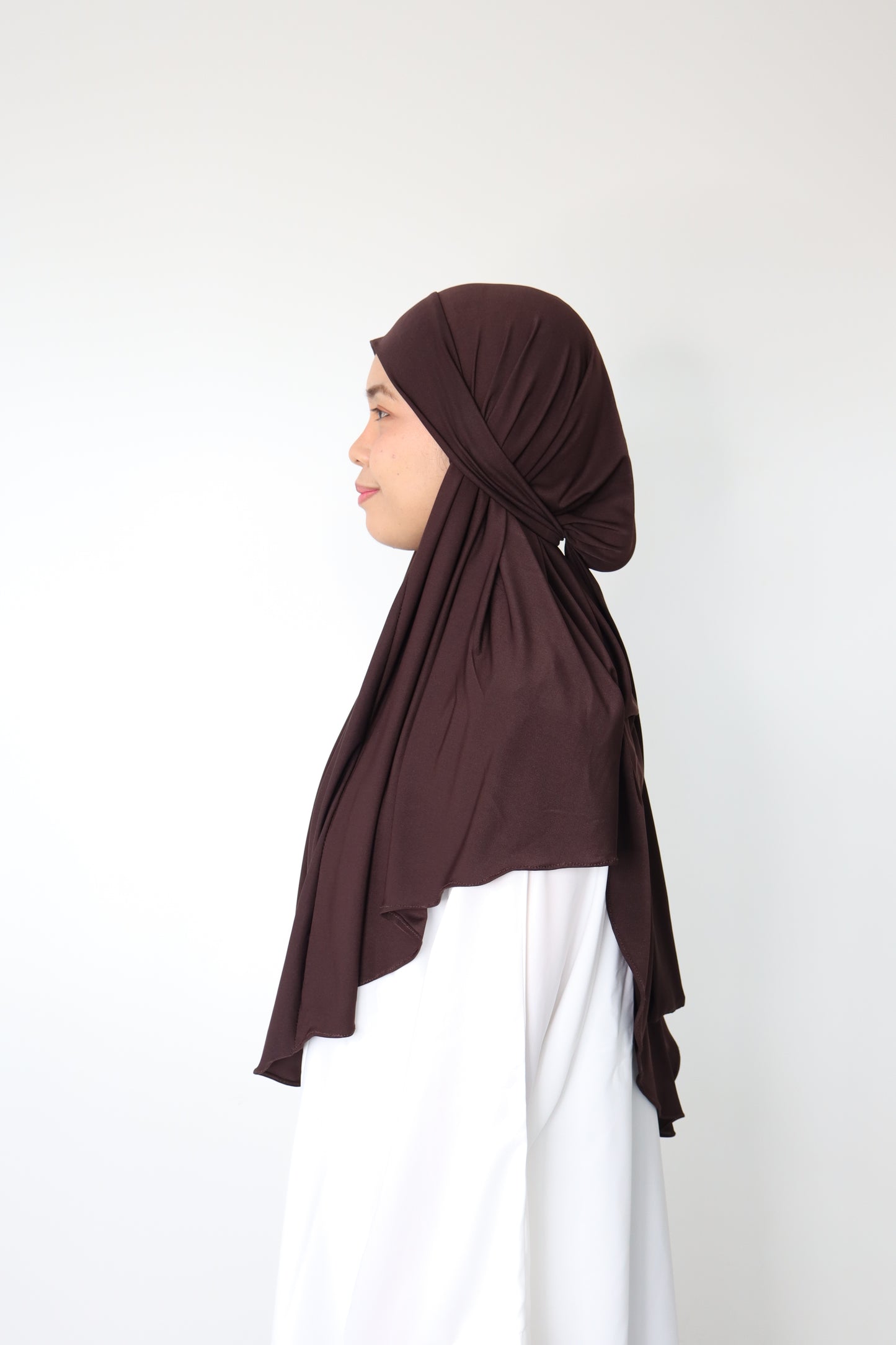 Khimar Jersey - Coffee