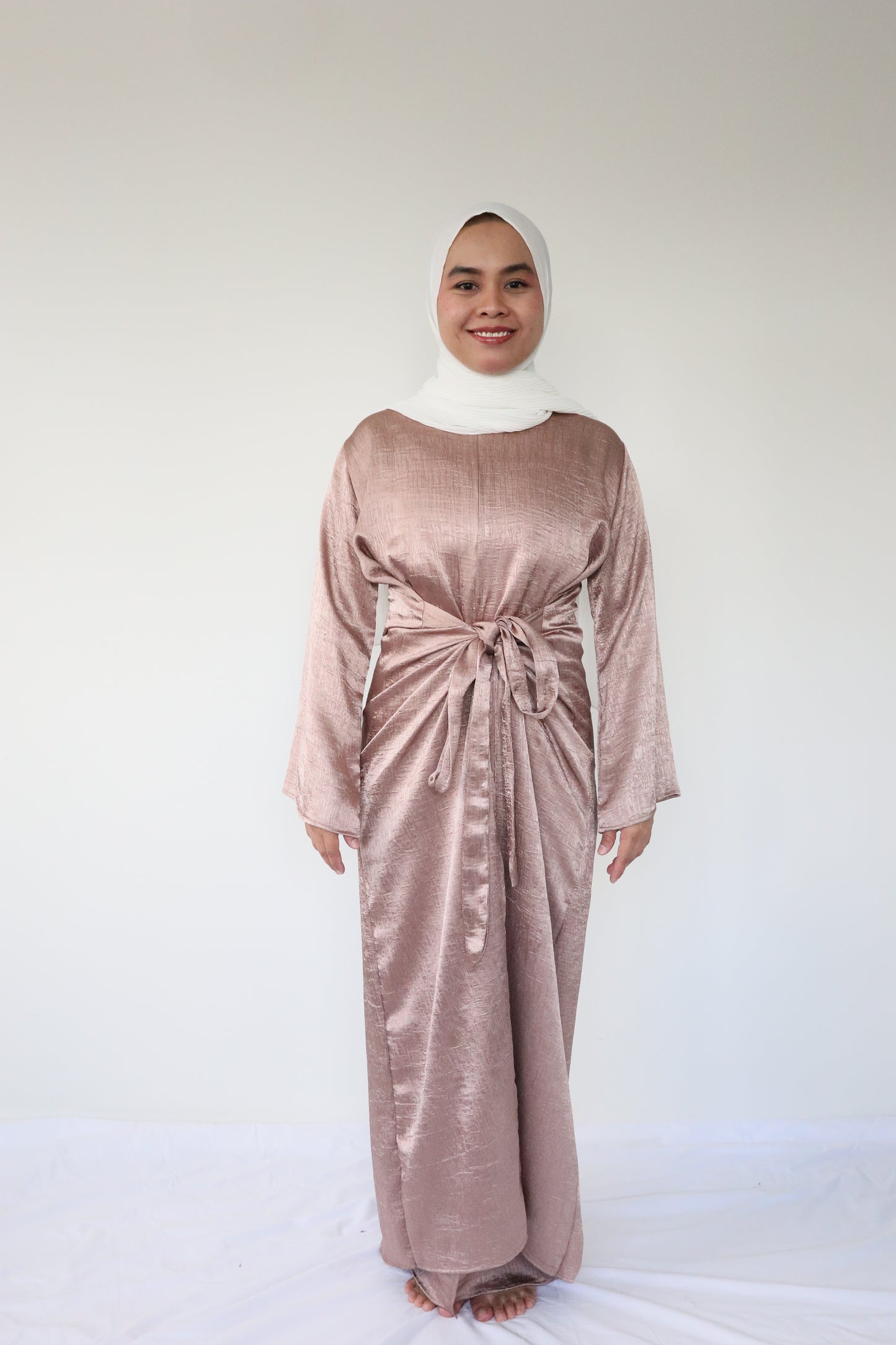 Chakira Wrapped Dress - Mauve