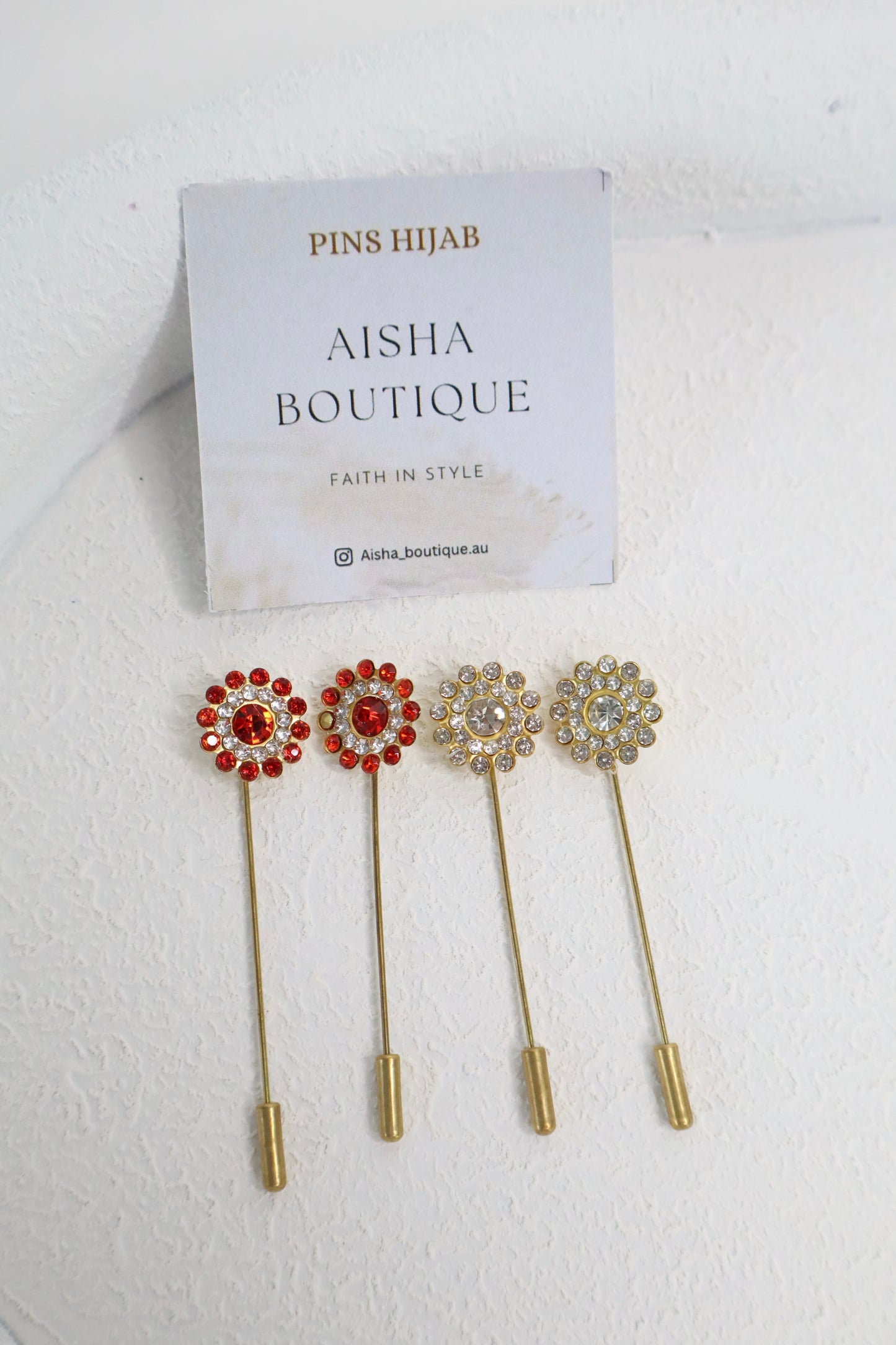 Round Flower Pins