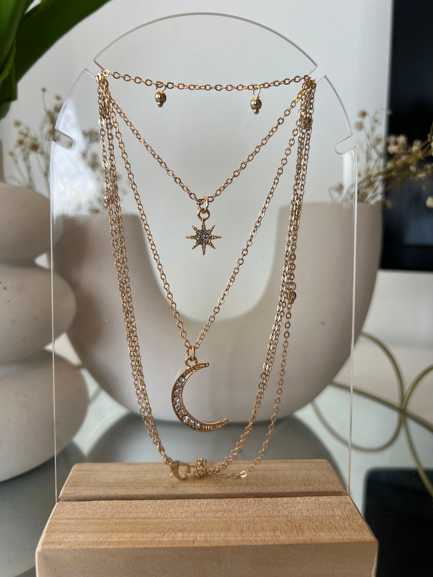 Crescent & Star Necklace