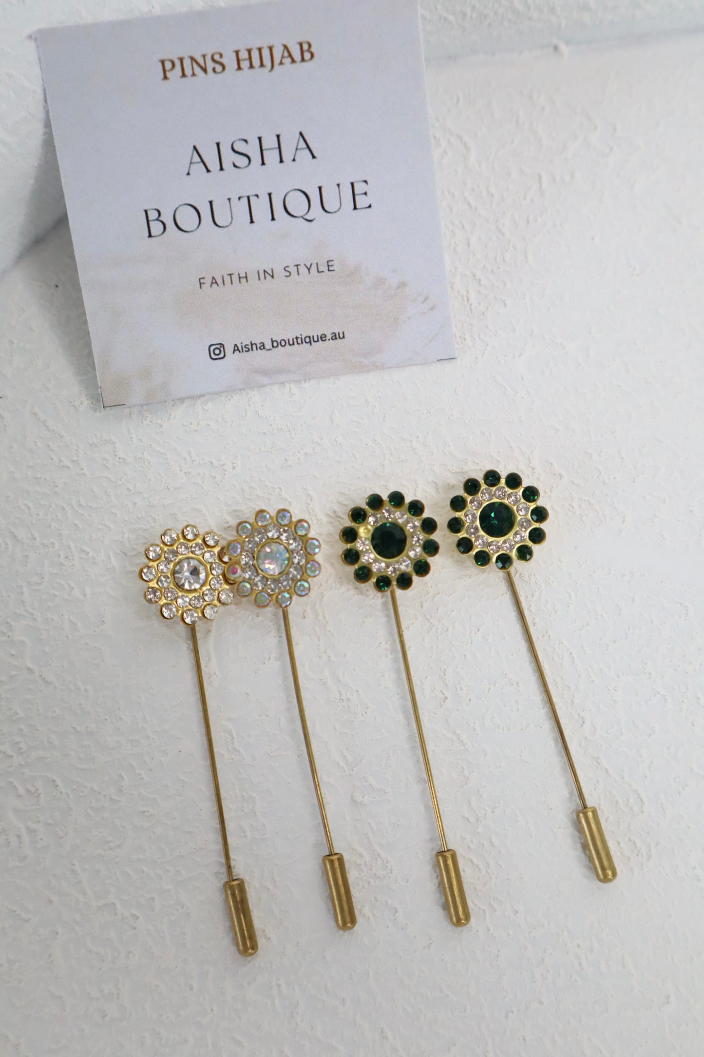 Round Flower Pins