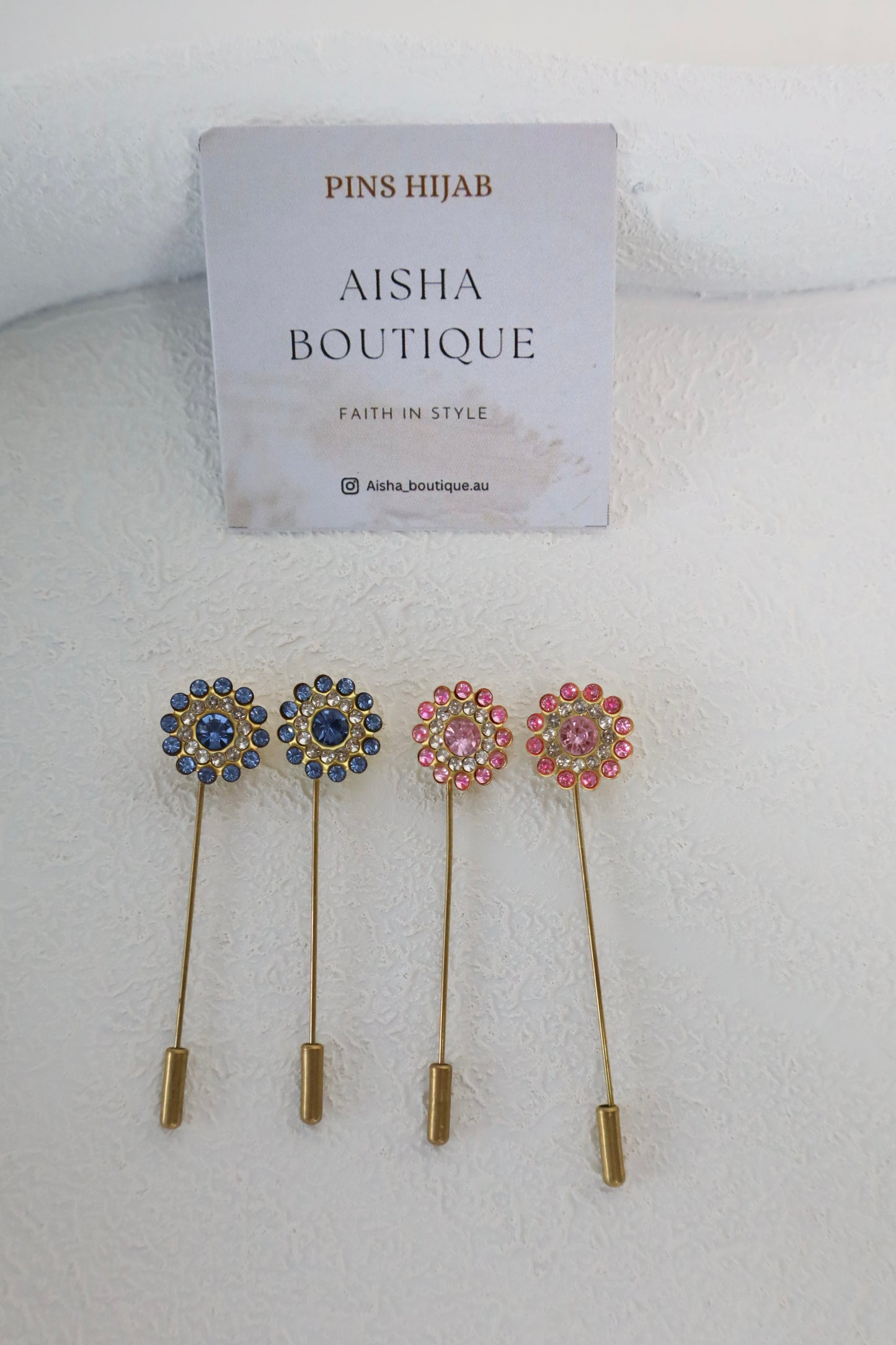 Round Flower Pins