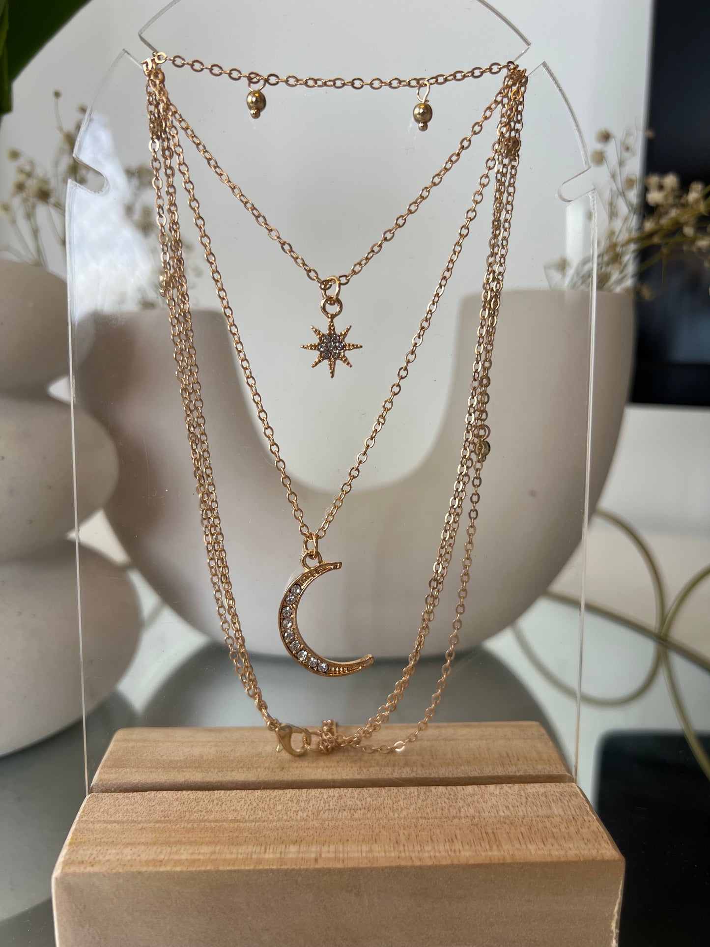 Crescent & Star Necklace