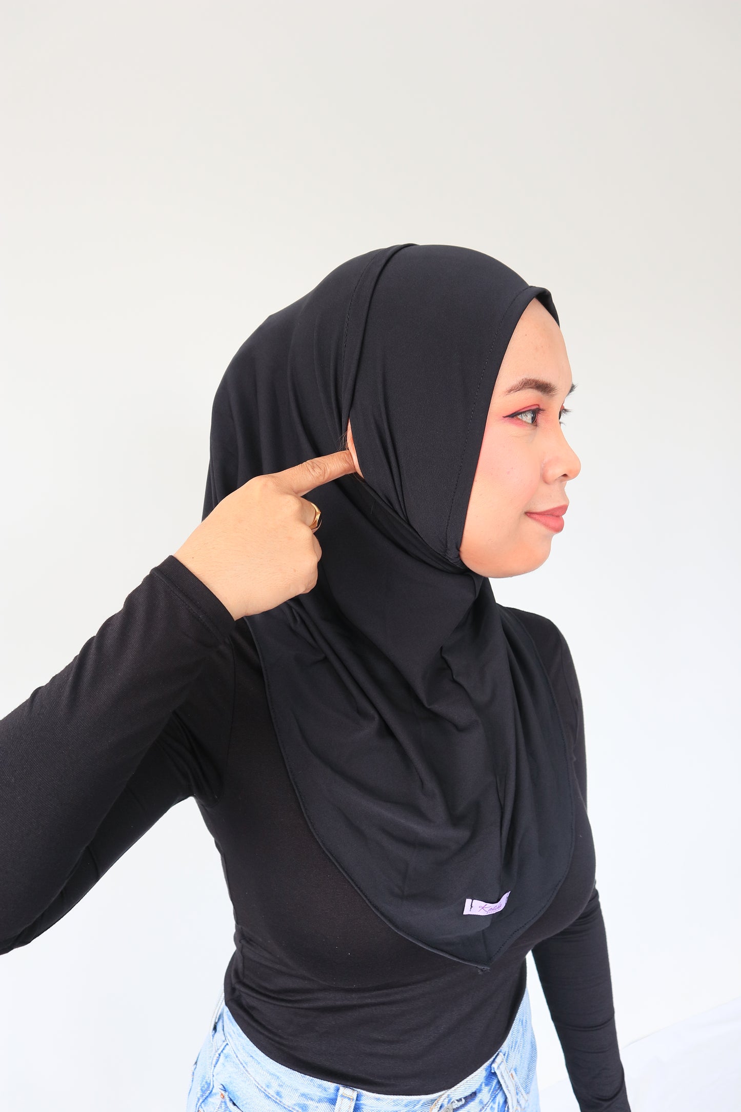 Instant hijab with ear holes for Glasses , Earpods, Mask and stethoscopes