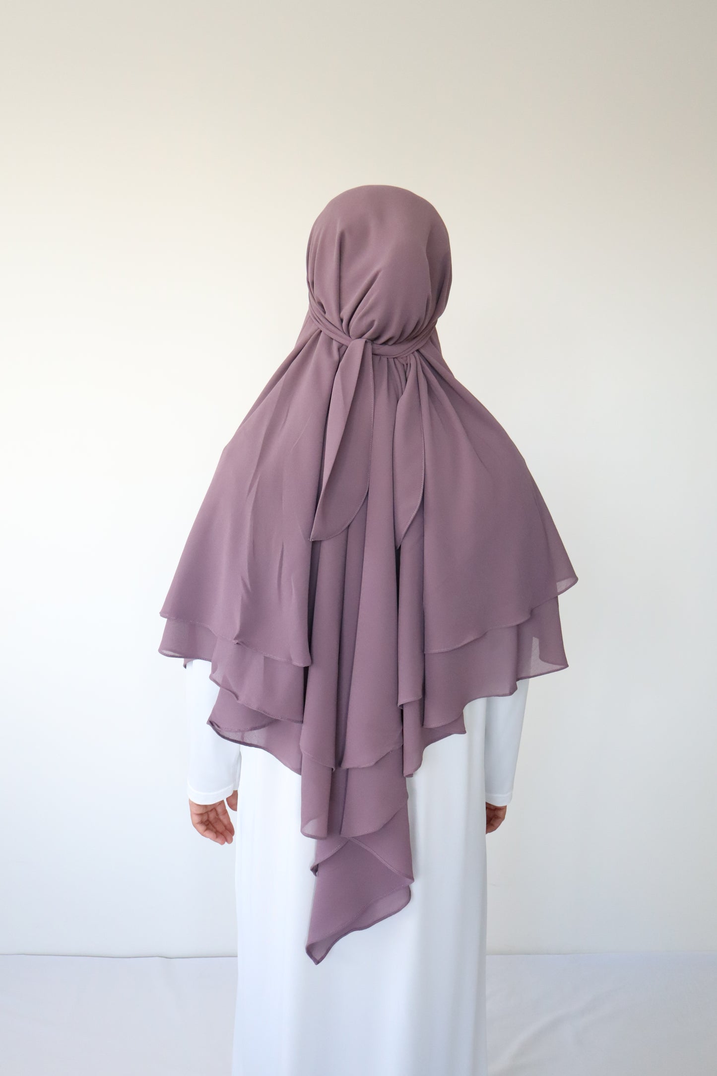 French Khimar Chiffon Tsurayya - Mauve