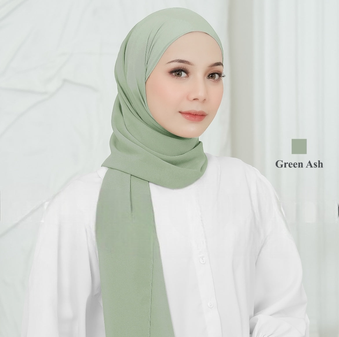 Chiffon Hijan - Natural soft colour collections